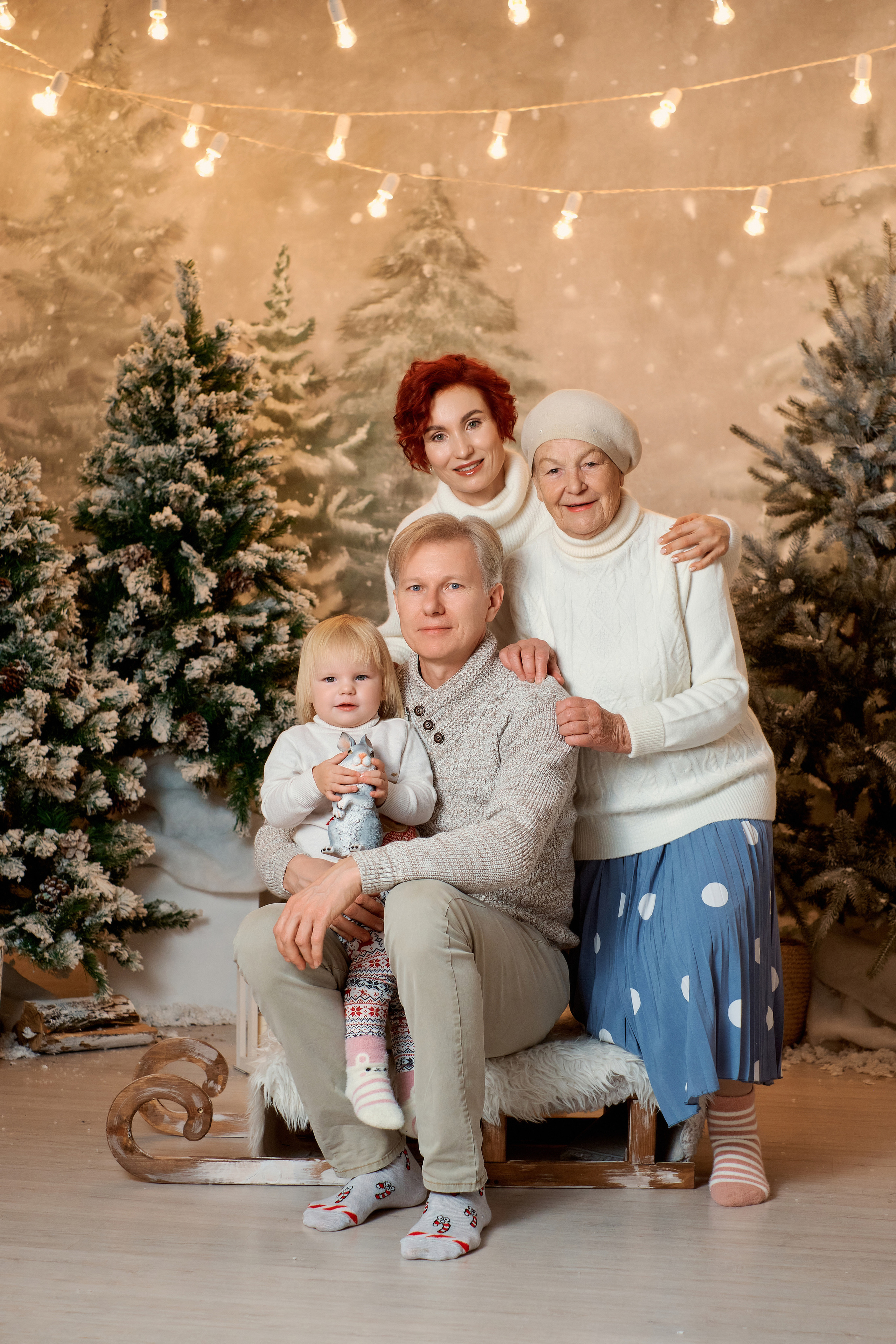 Семейная съемка. Новый год. Фотограф Таганрог Анна Трайжон