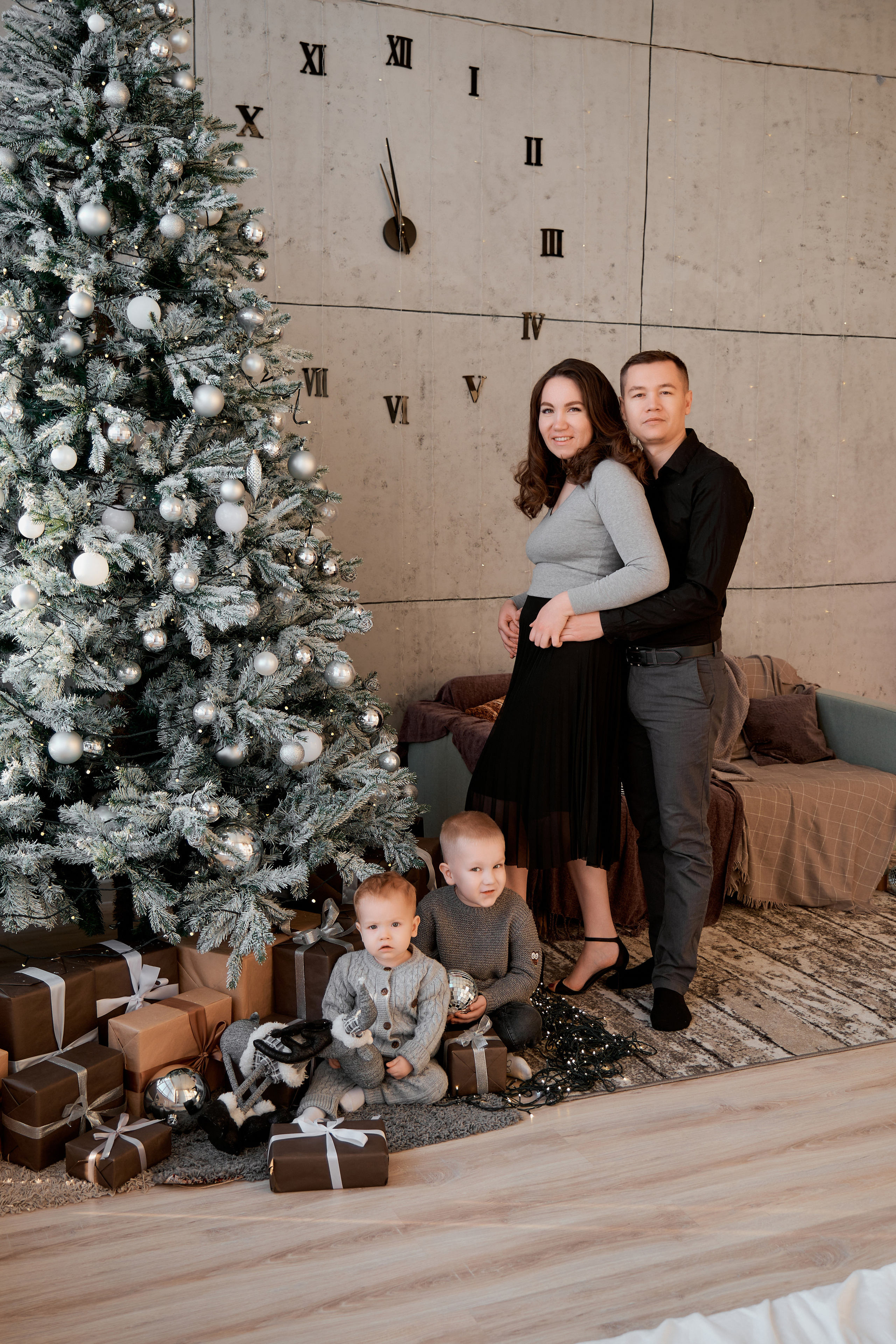 Новогодняя семейная фотосессия. Фотограф Таганрог Анна Трайжон