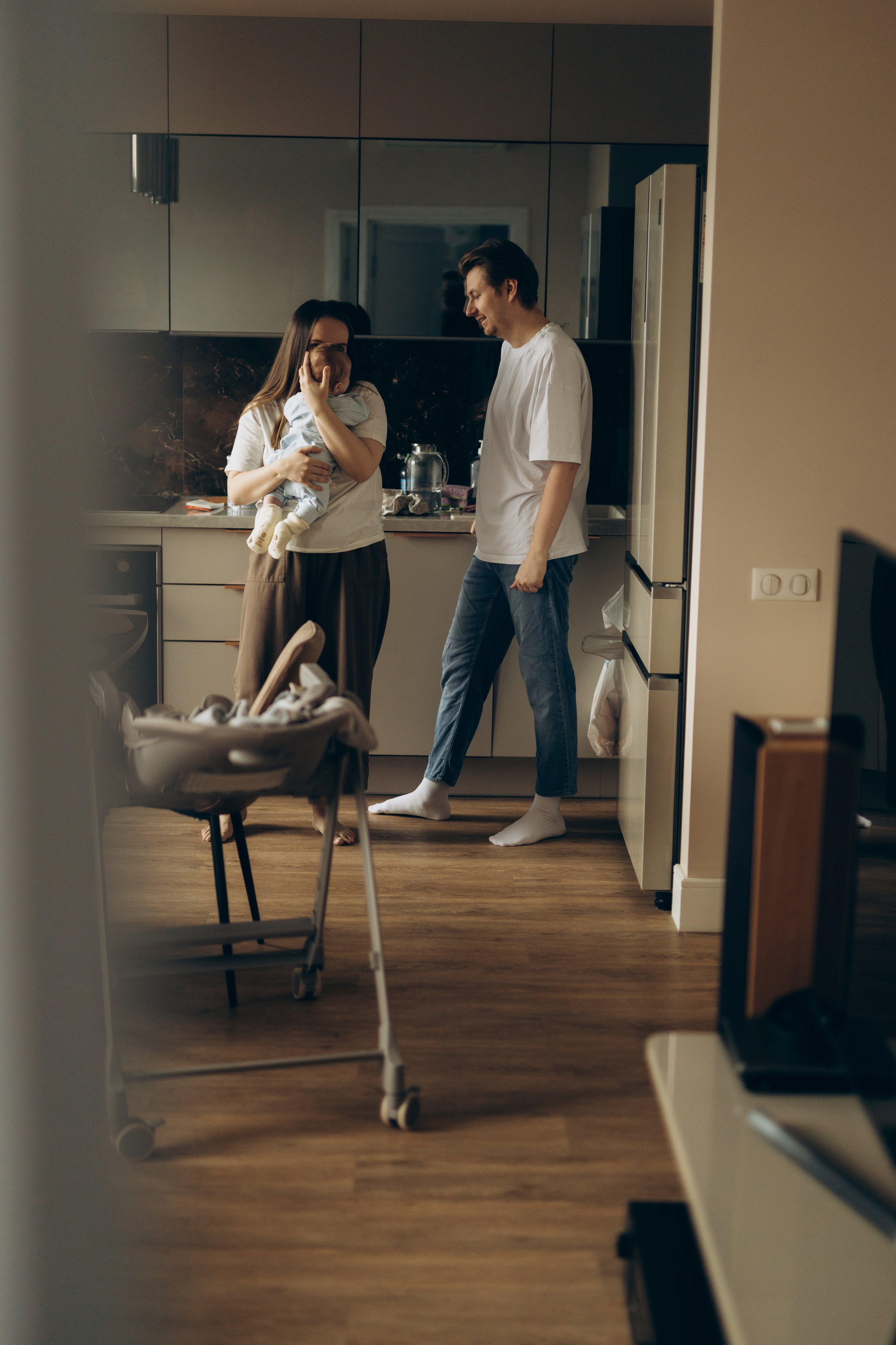 Петр с мамой и папой. Фотограф уникального направления ньюборн в Москве Екатерина Буценина