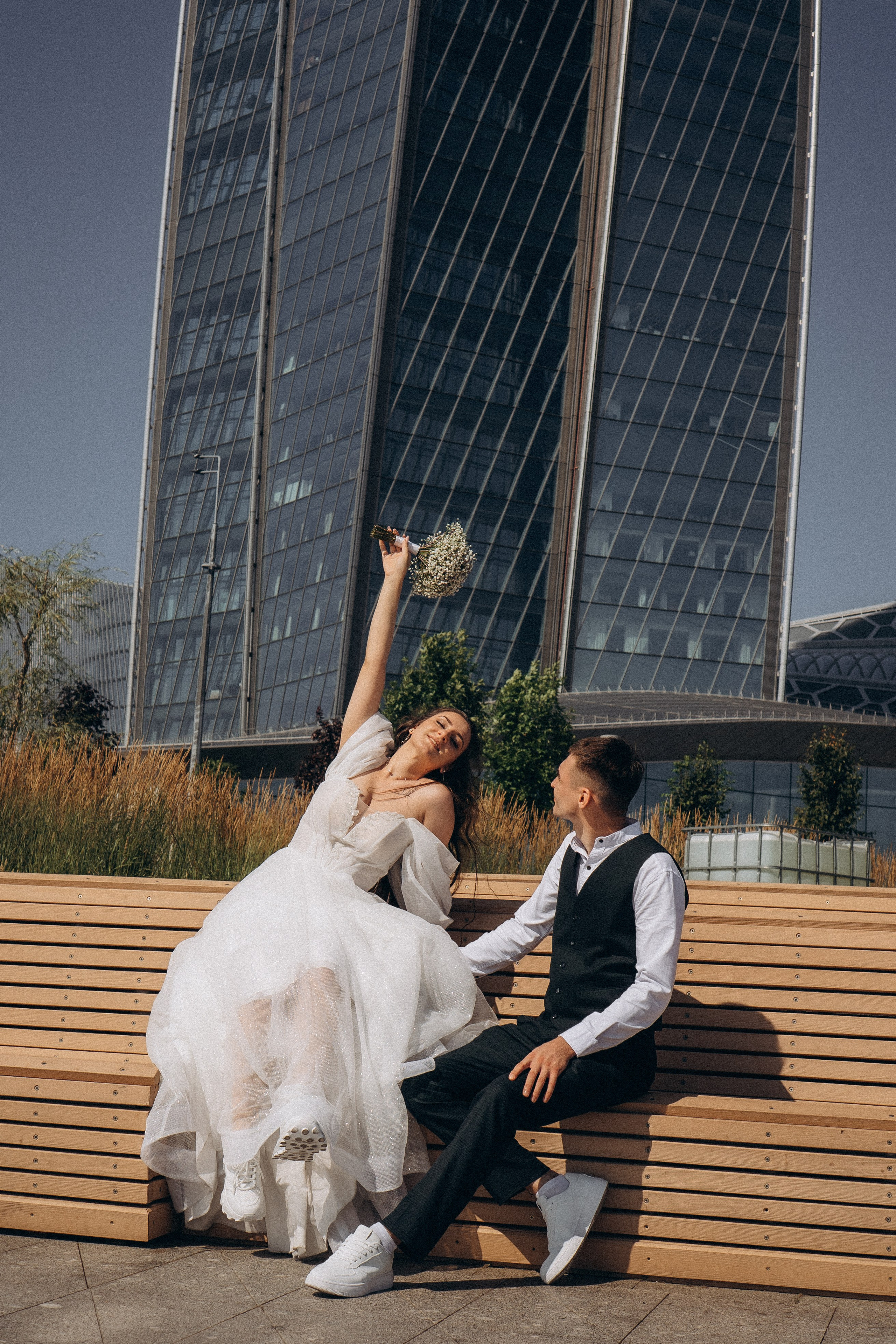 СВАДЕБНАЯ СЬЕМК В ПАРКЕ 300-ЛЕТИЯ. Профессиональный фотограф, Санкт-Петербург — Виктория Богомолова