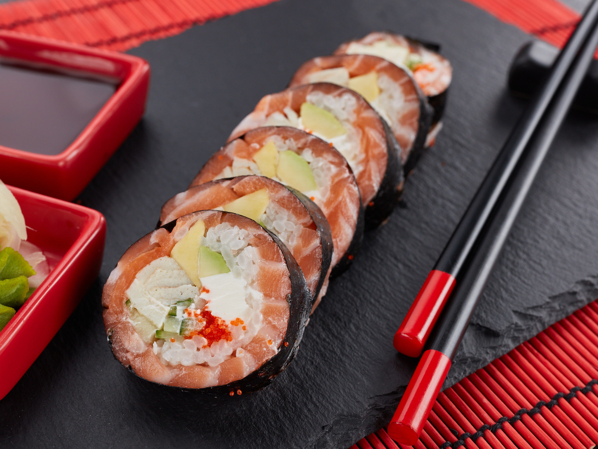 Фуд съемка роллов