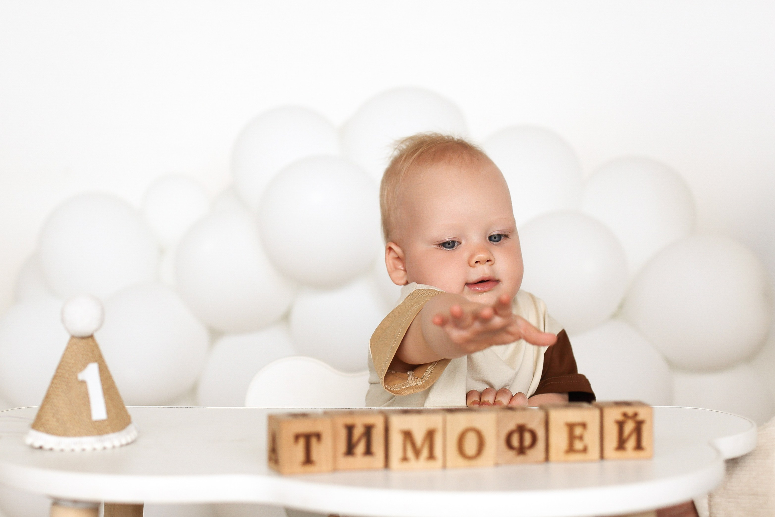 Фотосессия на годик в студии