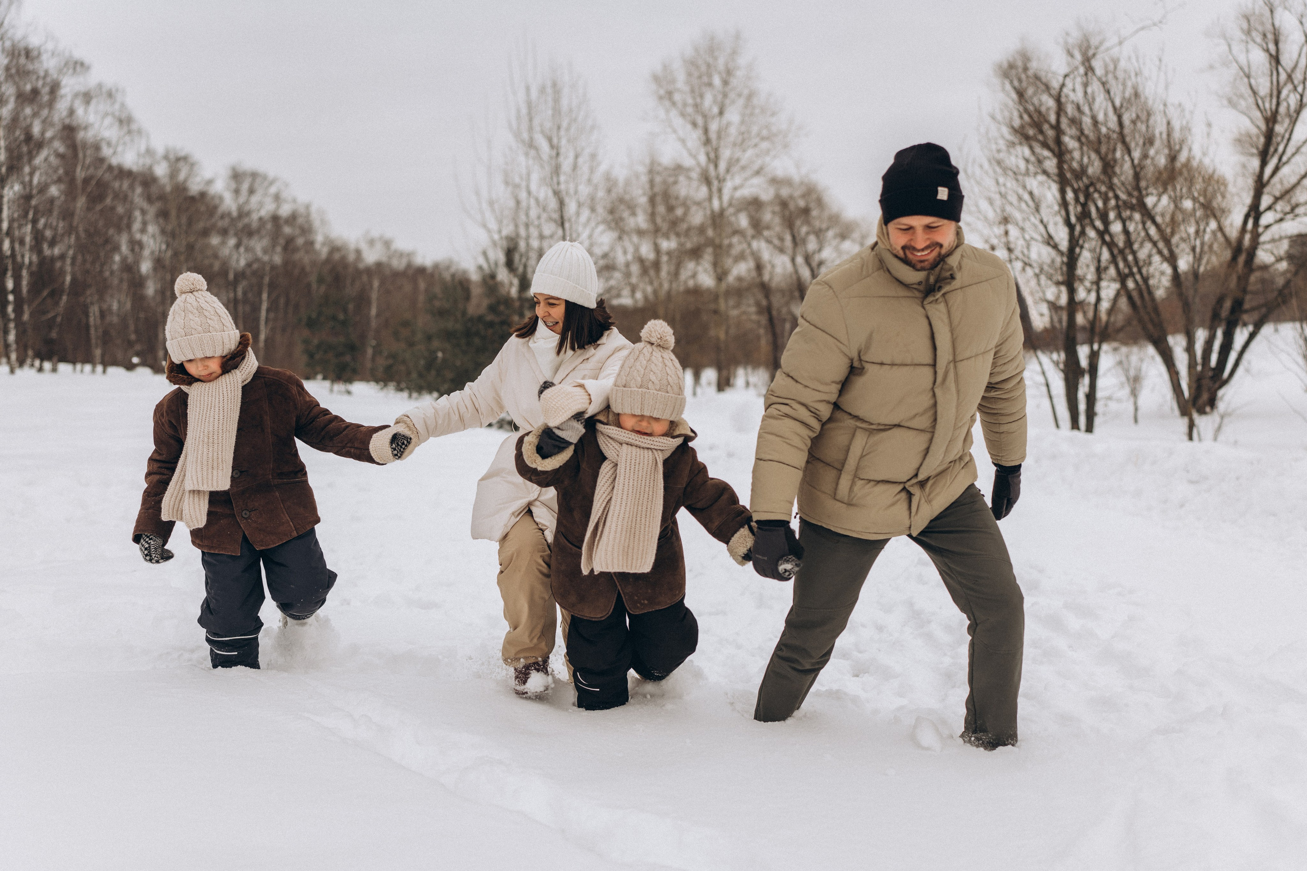 Зимняя семейная фотосессия. Детский, семейный и ньюборн фотограф в Москве Юлия Шуарт