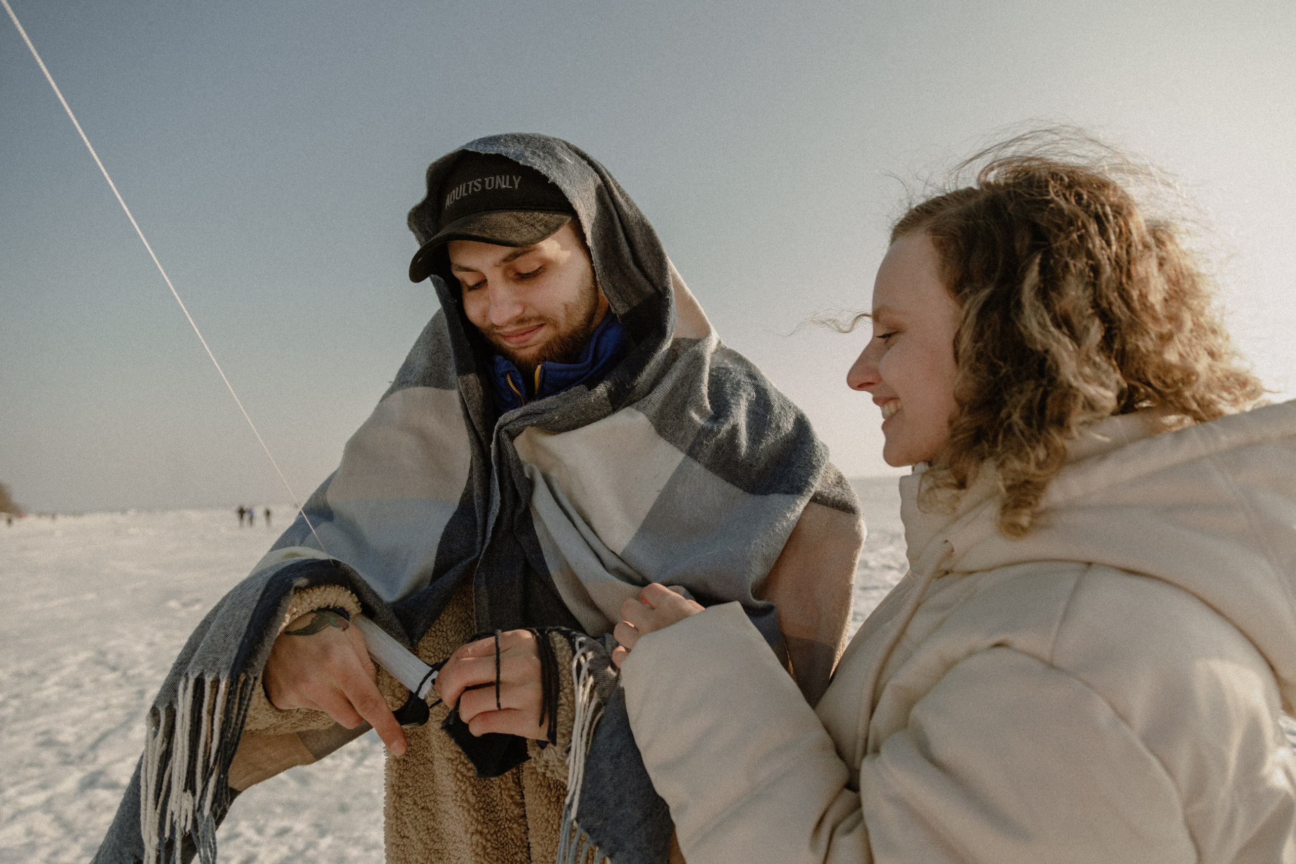 Зимняя фотосъемка пары: Андрея и Ани в Санкт-Петербурге