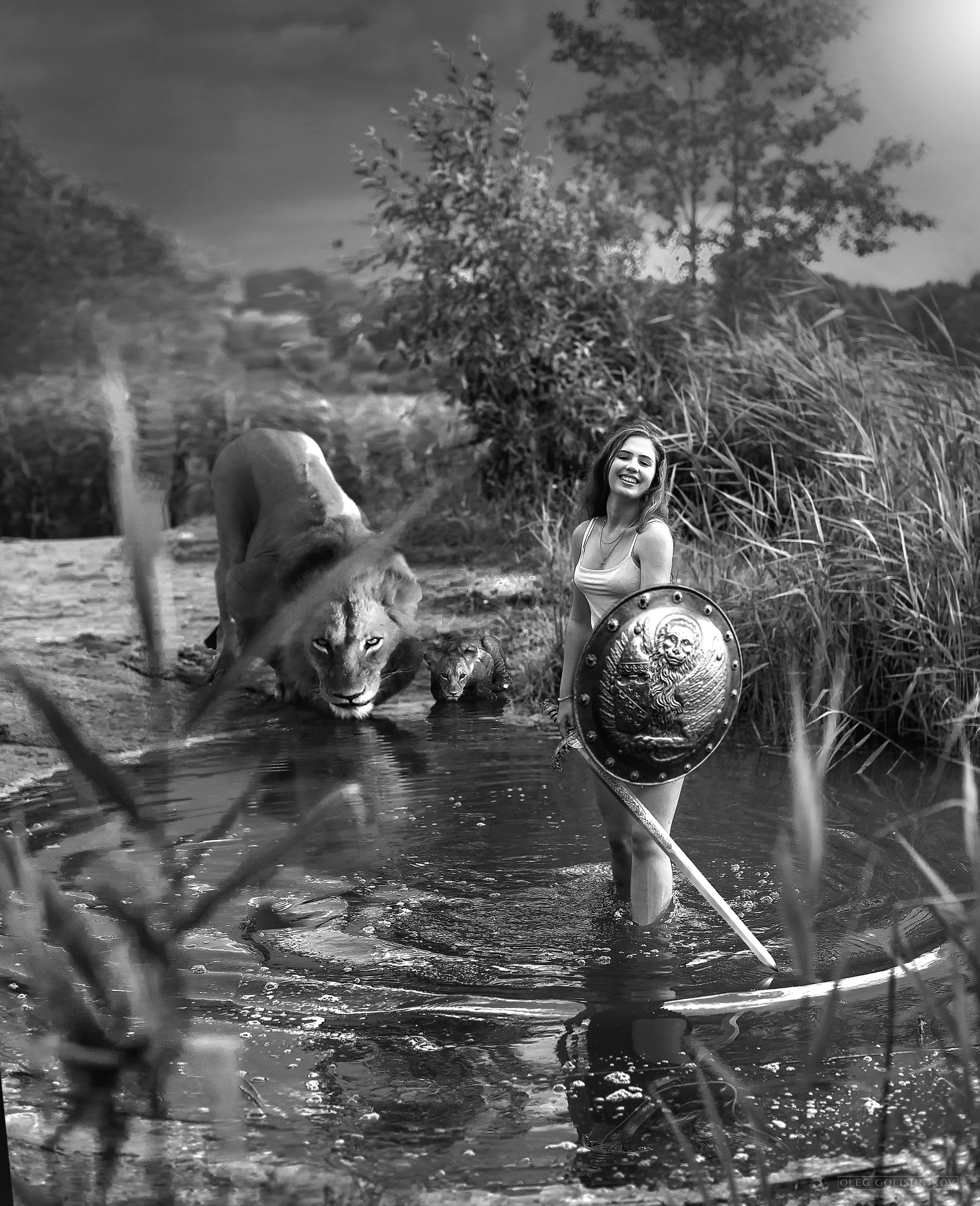 Черно-белая фотосъемка. B&W съемка в Москве. ЧБ фотограф Олег Голишник. Арт-фотограф Олег Голишников. Творческая мастерская