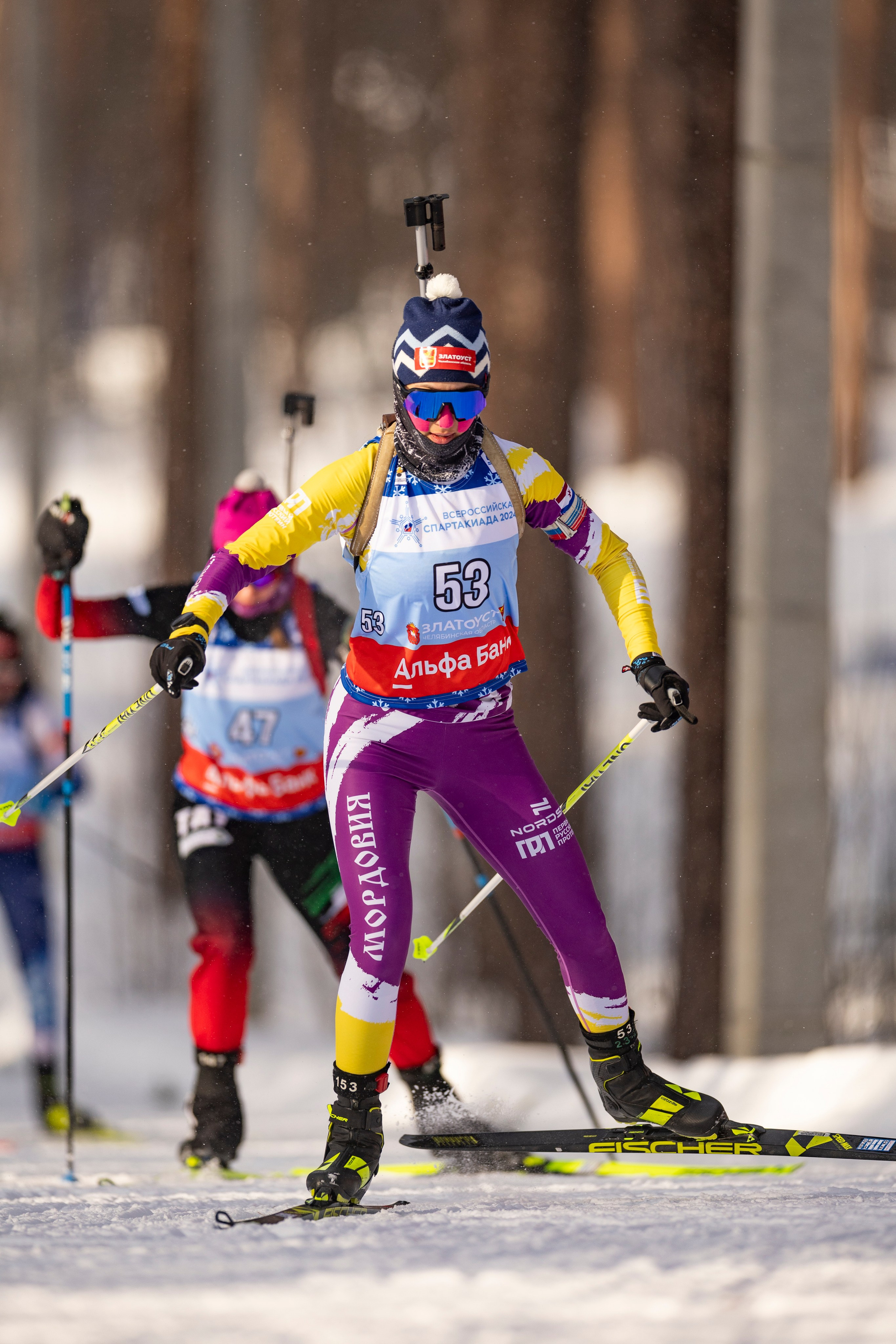 Всероссийская спартакиада. Гонка преследования женщины. Спортивный репортажный фотограф Казань Нафис Сиразетдинов