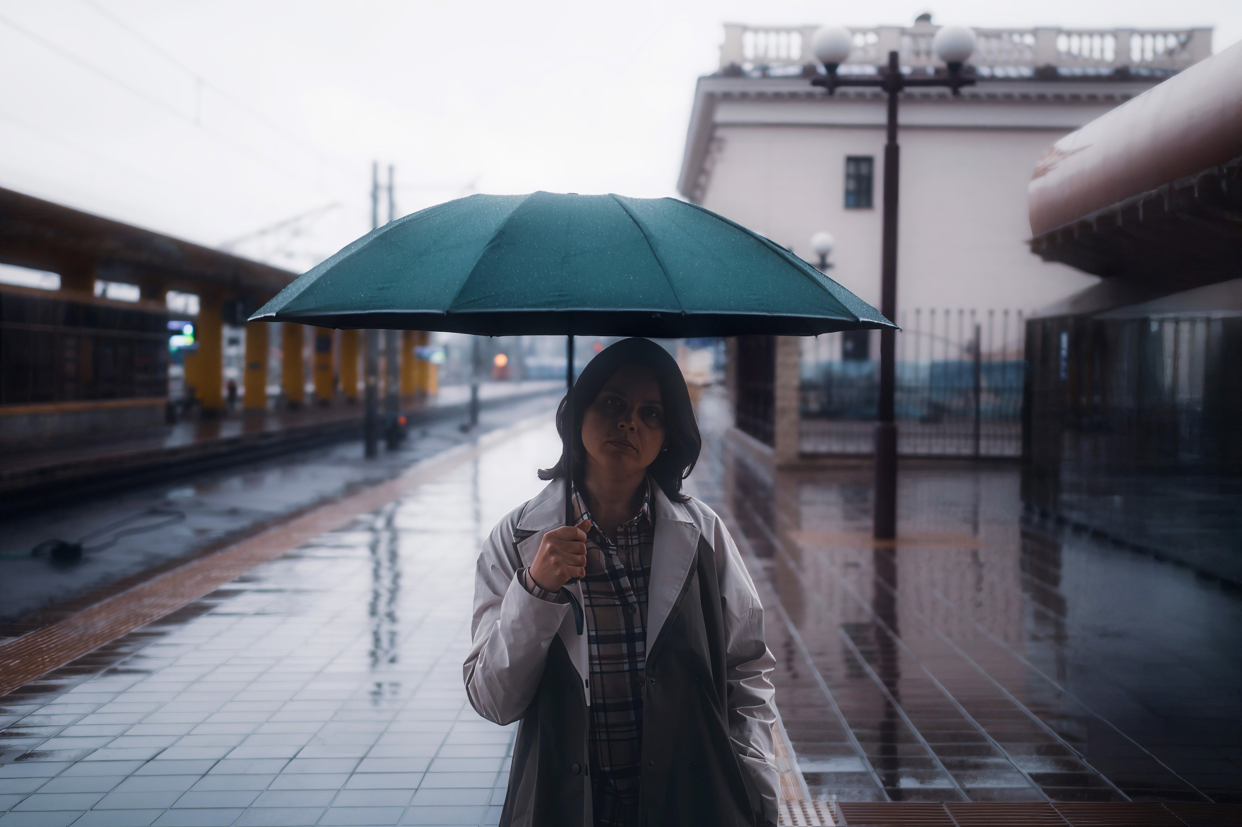 Фотосессия на вокзале