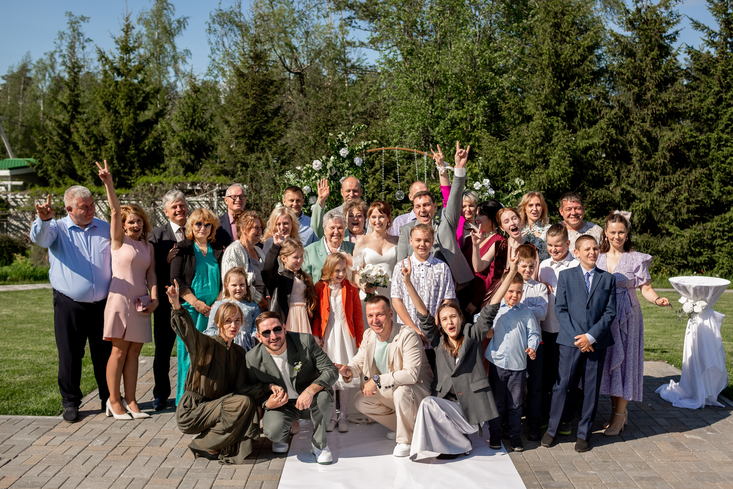 Свадебная фотосессия на загородной площадке. Свадебный фотограф Кирилл Белый