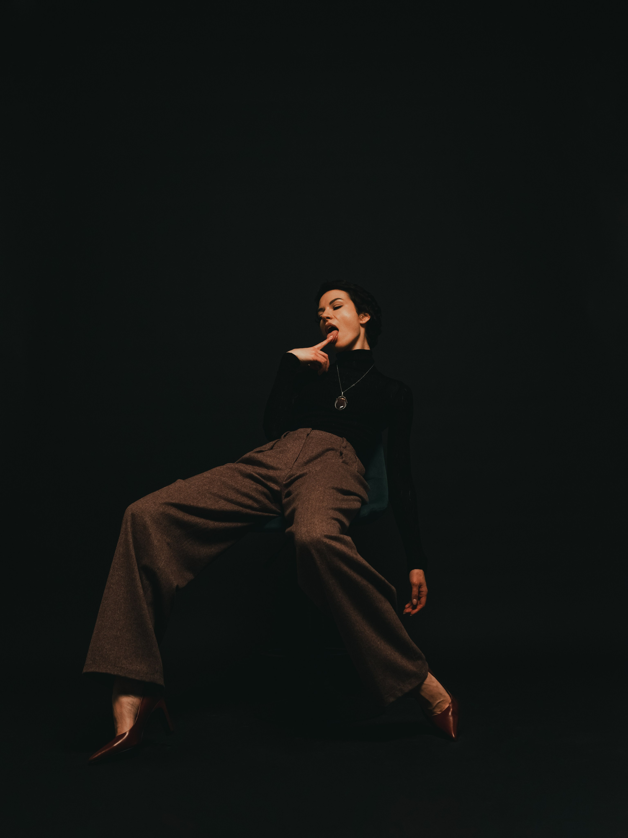 Женская студийная фотосессия