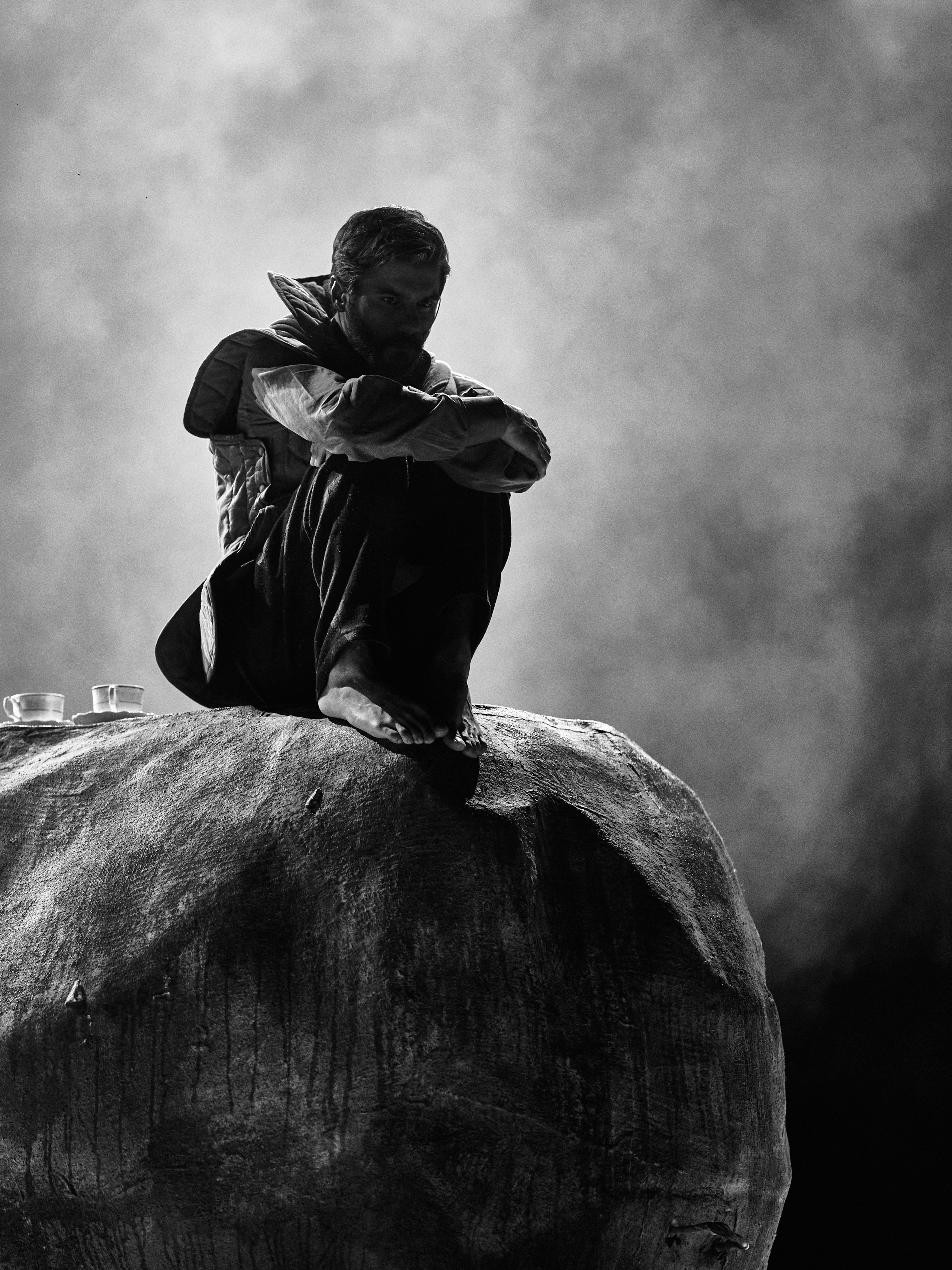 Чайка — черно-белое. Фотограф Юлия Маринина