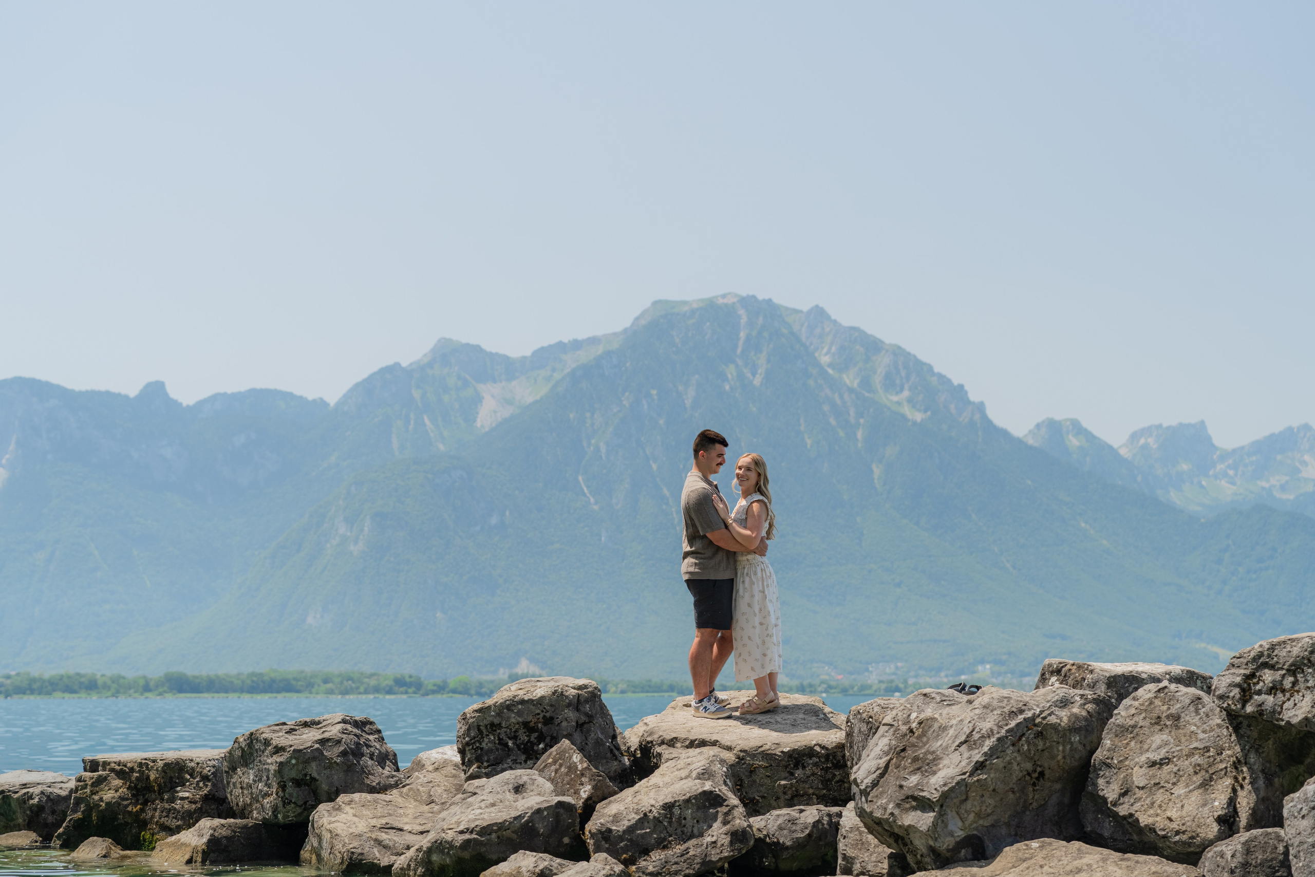 Brooklyn & Dakota | Proposal Montreux. Профессиональный свадебный фотограф в Женеве и Швейцарии | Таня Вовчецкая