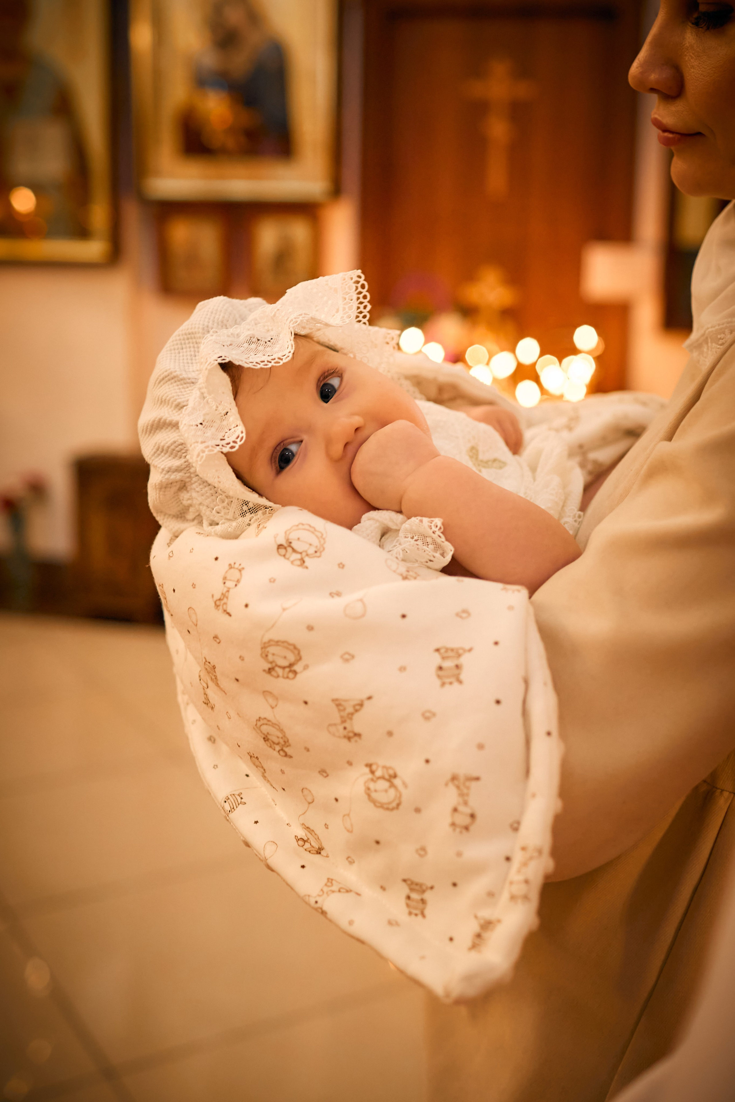 Таинство Крещения. Фотограф Москва|Ясенево Яна Новокрещенных