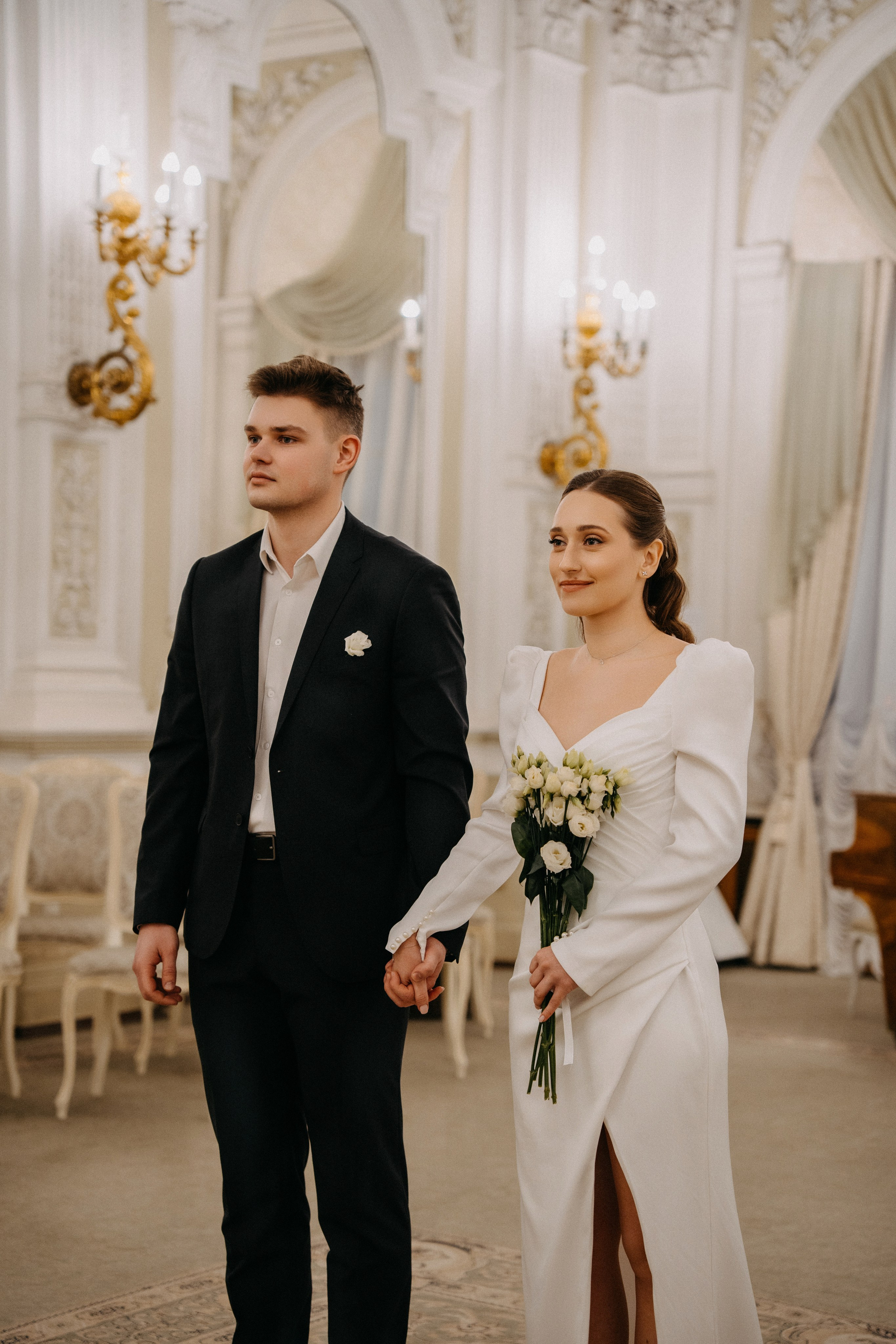 Свадебная фотосессия в Санкт-Петербурге. Федосова Елизавета - свадебный фотограф СПб. Фотосессия Дворец Бракосочетания №1