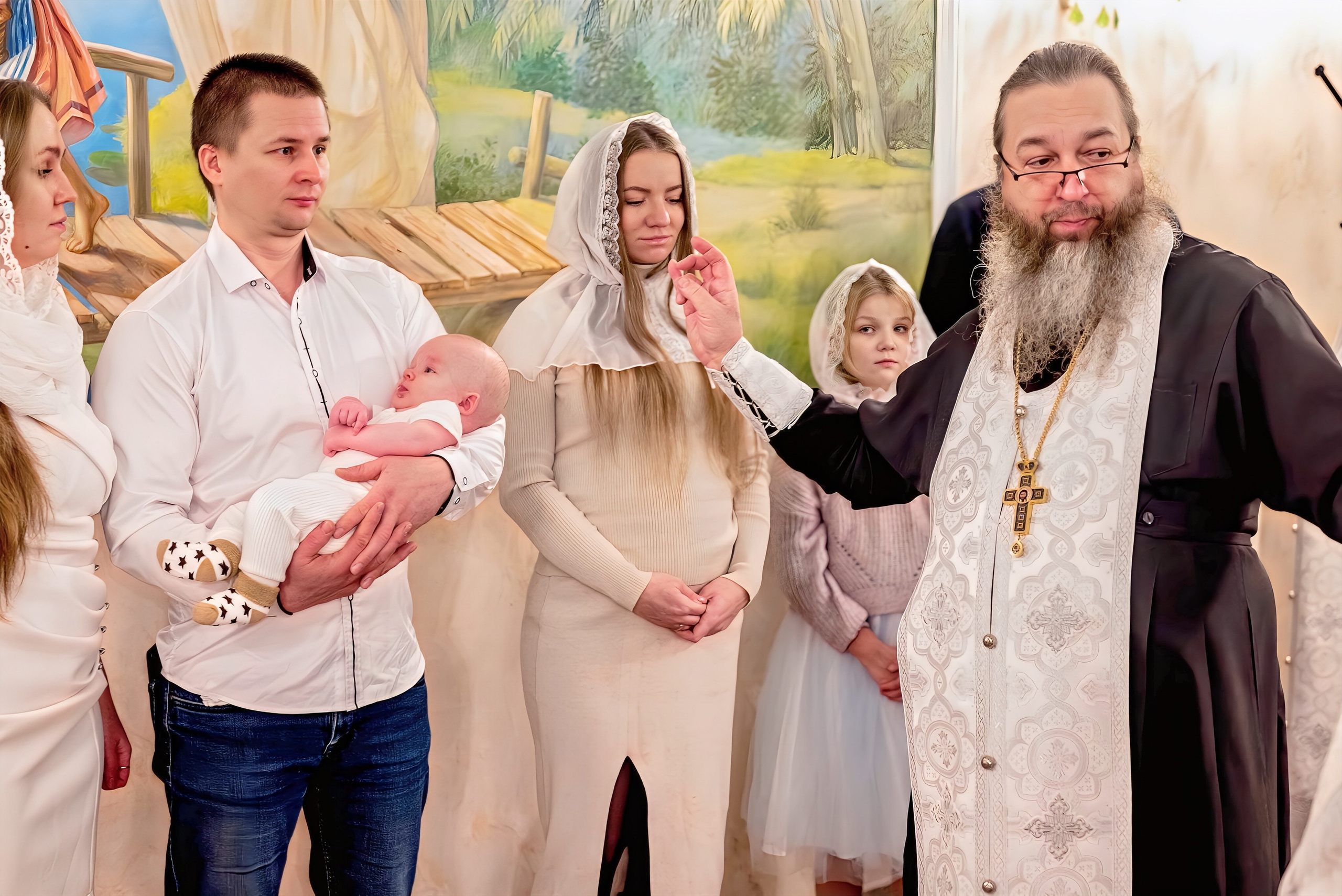 Крещение в церкви Петра и Февронии Муромских. Семейный и детский фотограф Москва