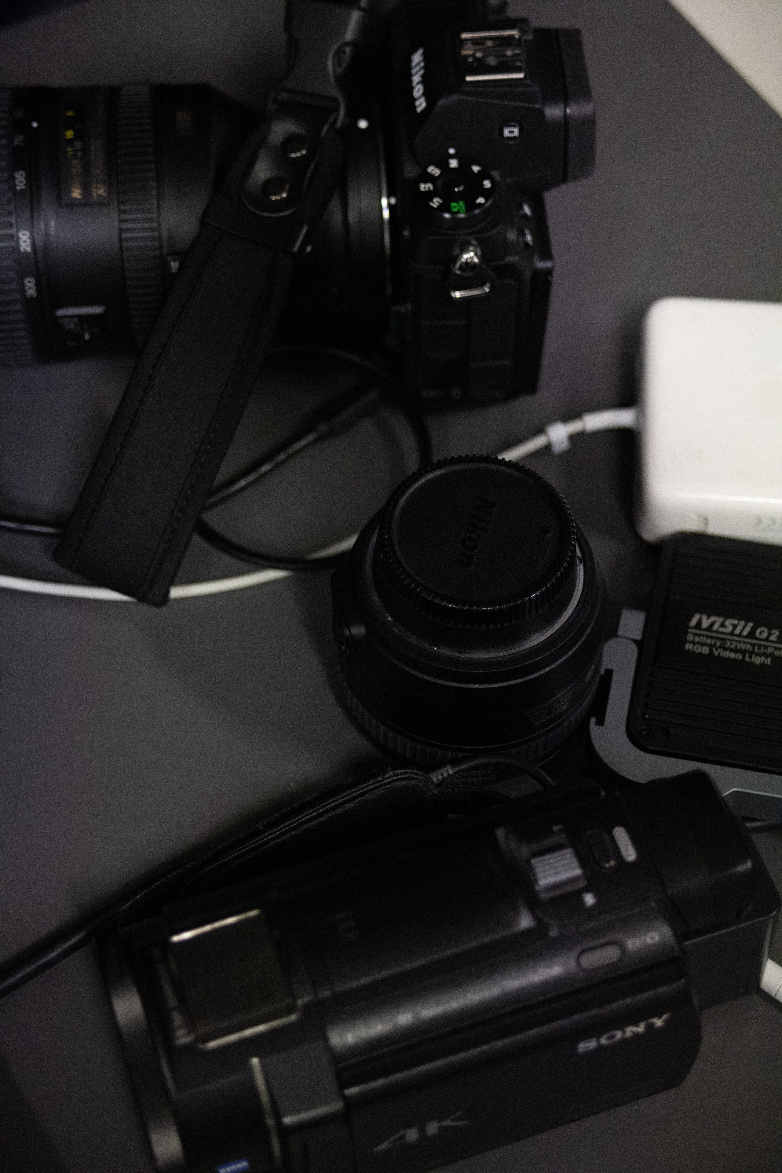 Backstage of the music video. Magic photos