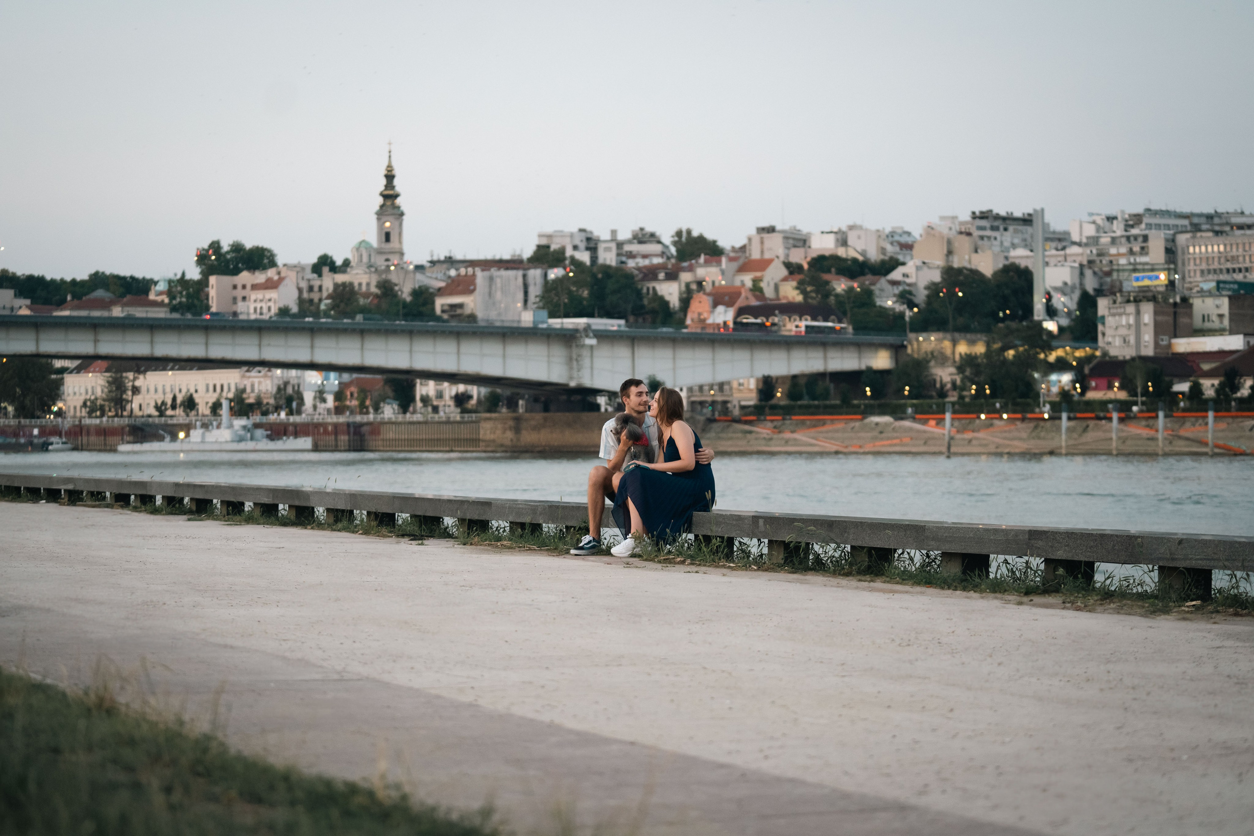 В Белграде на набережной. Фотограф анималист