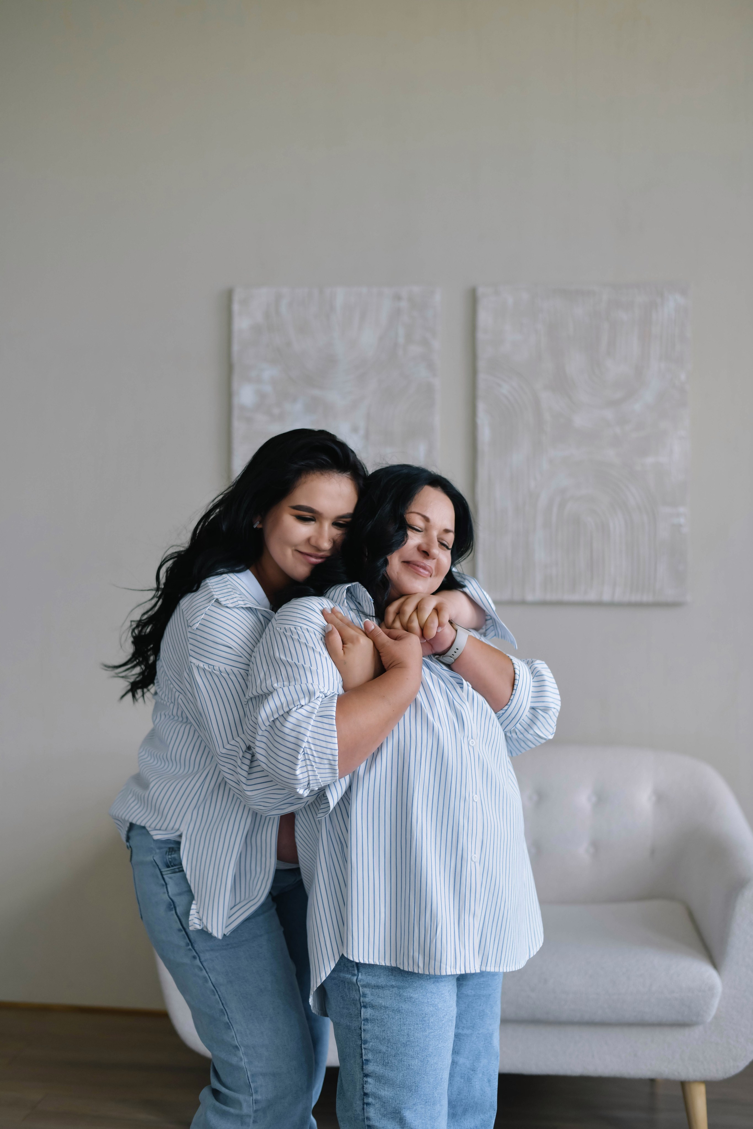 Мама и дочь беременная съемка. Фотограф Подольск