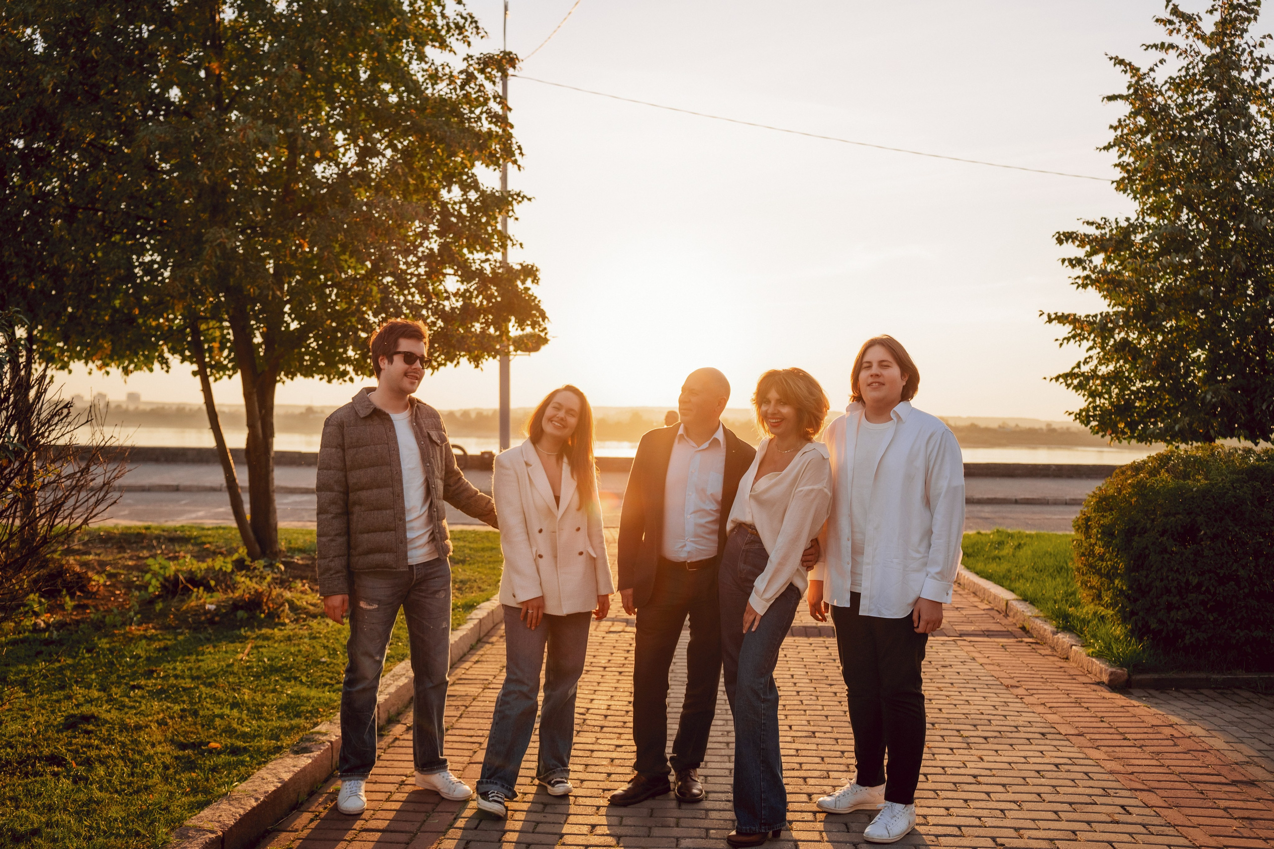 Семейная прогулка. Фотосессия на закате. Яна Орехова. Фотограф в Томске