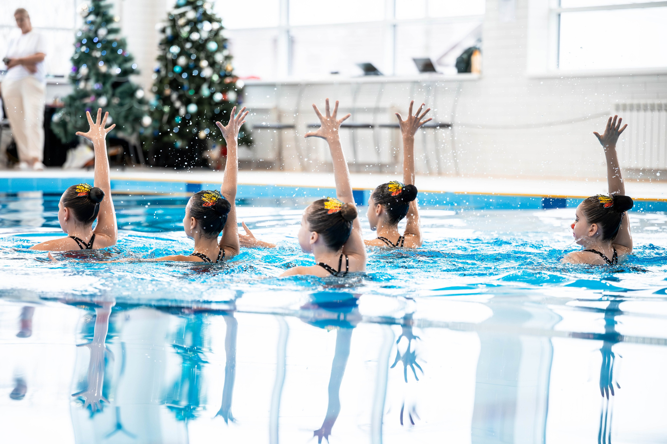 Открытое первенство ТО по синхронному плаванию, декабрь 2024. Спортивный фотограф в Туле и Тульской области. Файсханова Фото Спорт