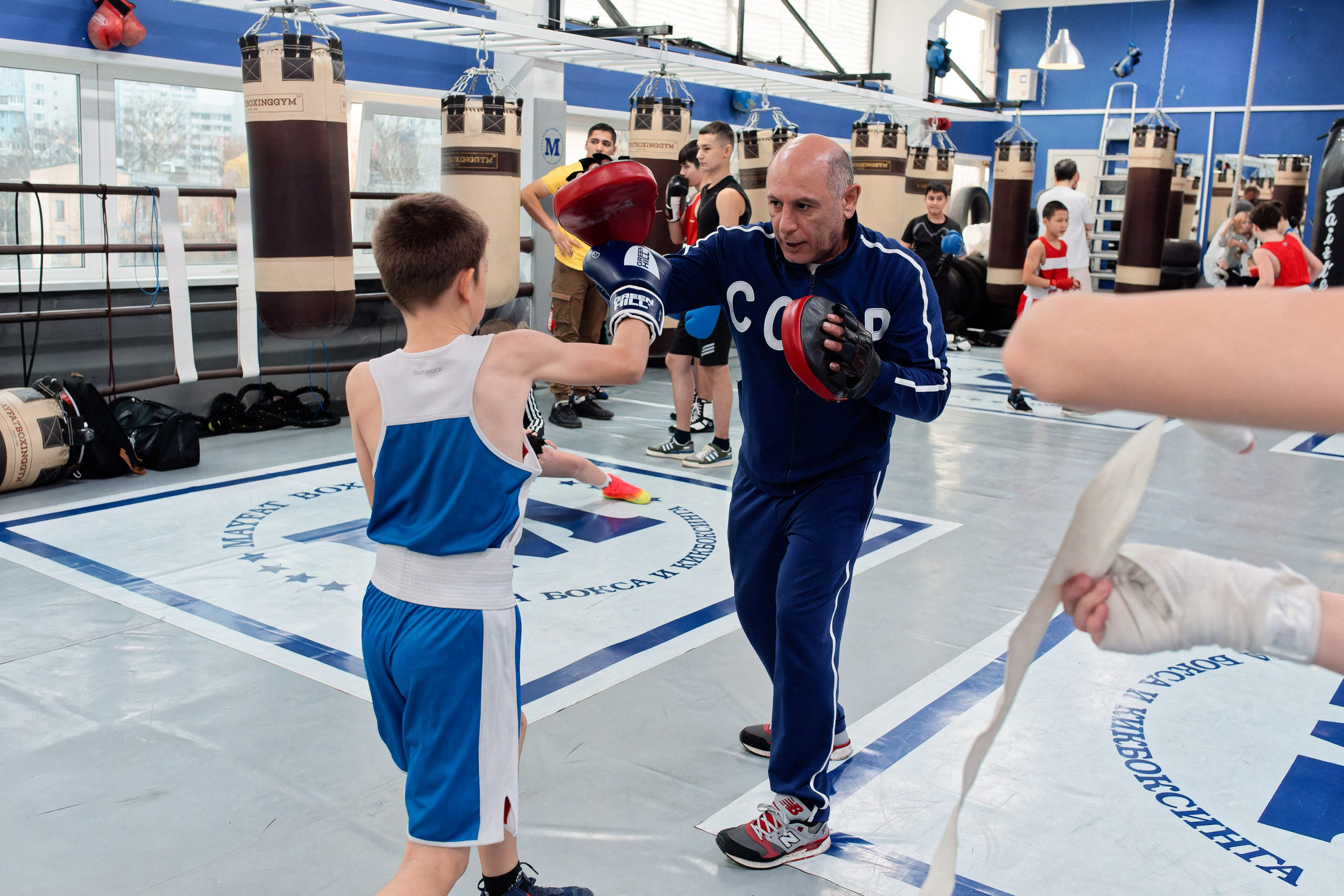 «Открытый ринг» в школе бокса Сергея Майфата. Зеленоград, 12.11.2023 г. Фотограф Никифоров-Гордеев Сергей. Москва и МО