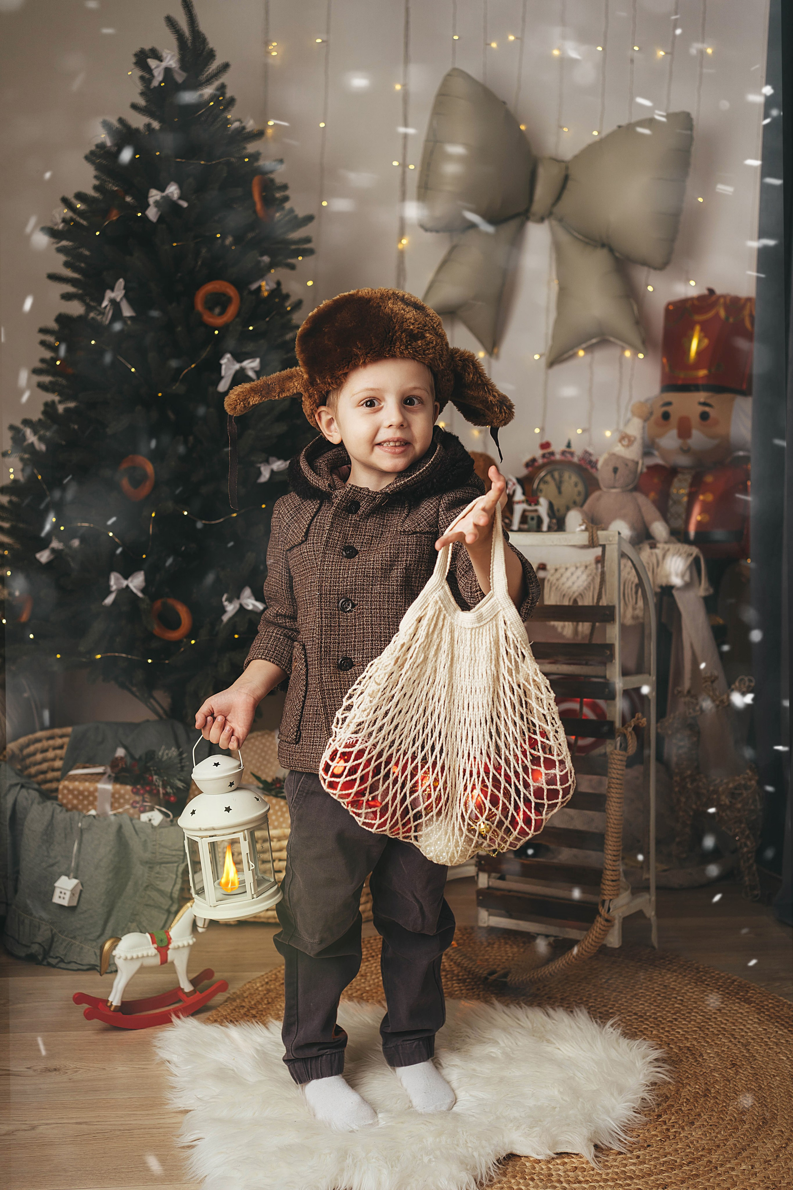 Новогодний фотопроект для малышей 2026. Семейный и детский фотограф новорожденных Ульяновск