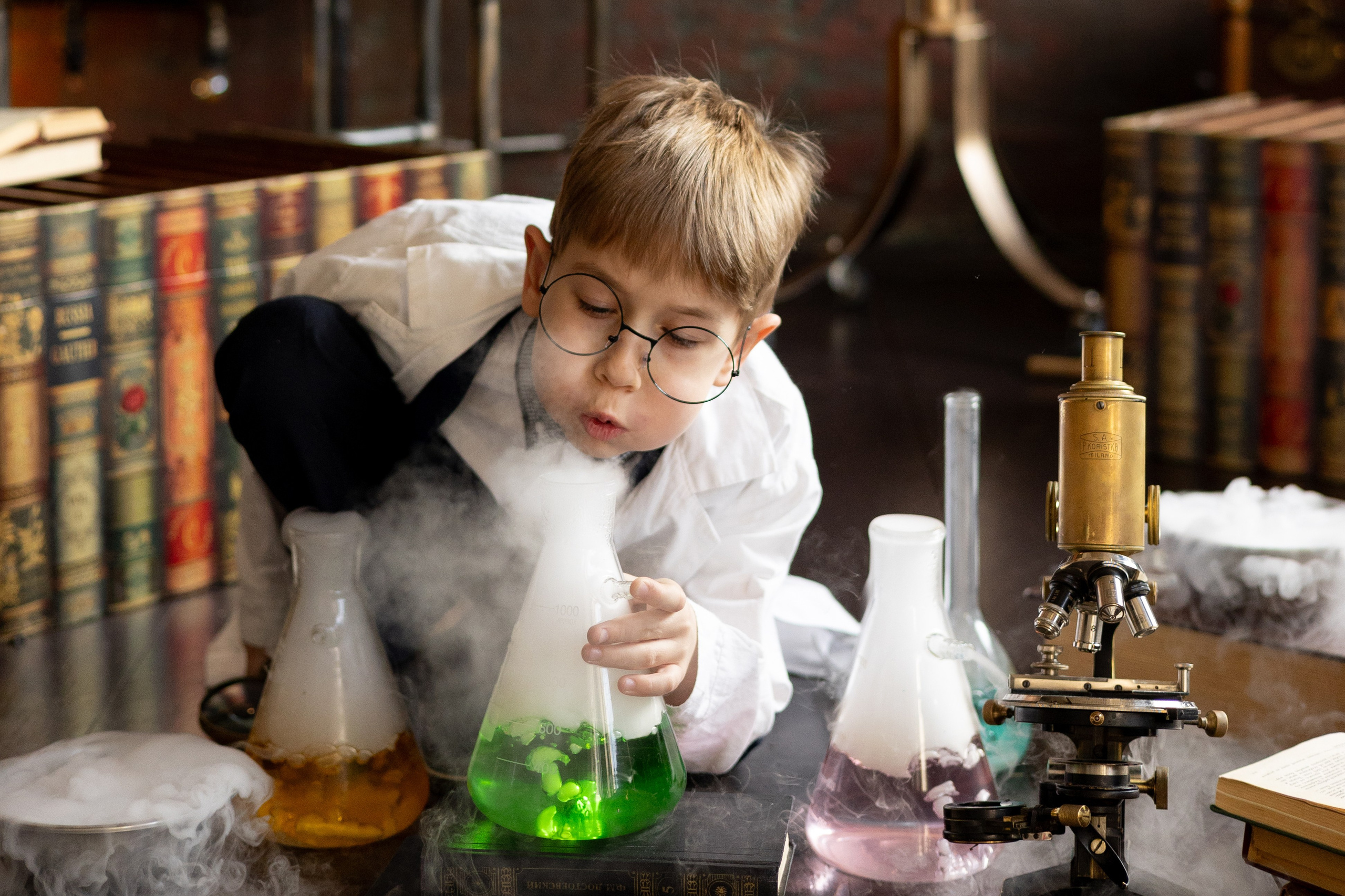 Фотосессия в лаборатории. Семейный фотограф в Москве Марина Петра