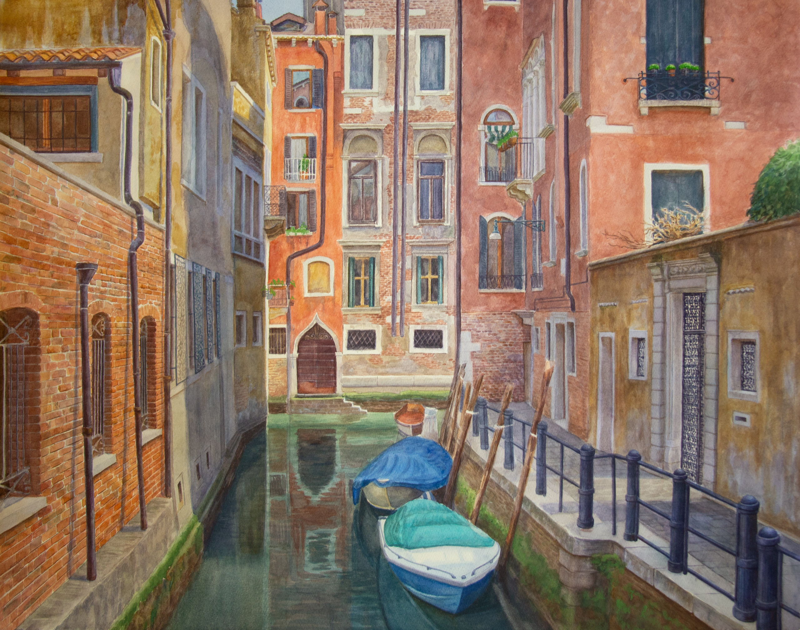 Венеция. Вдали от шумных улиц 76 х 56 бумага, акварель