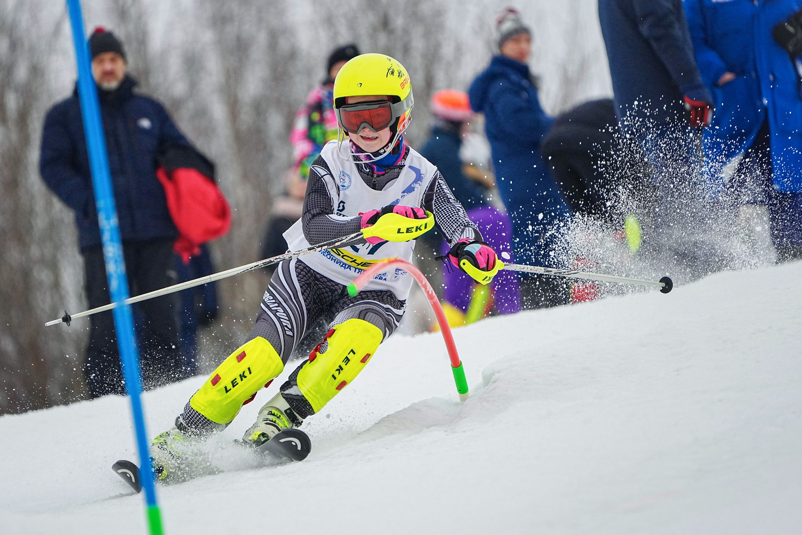 Горные лыжи. Первенство МО, SL U14, U16. Фотограф Студитский Евгений