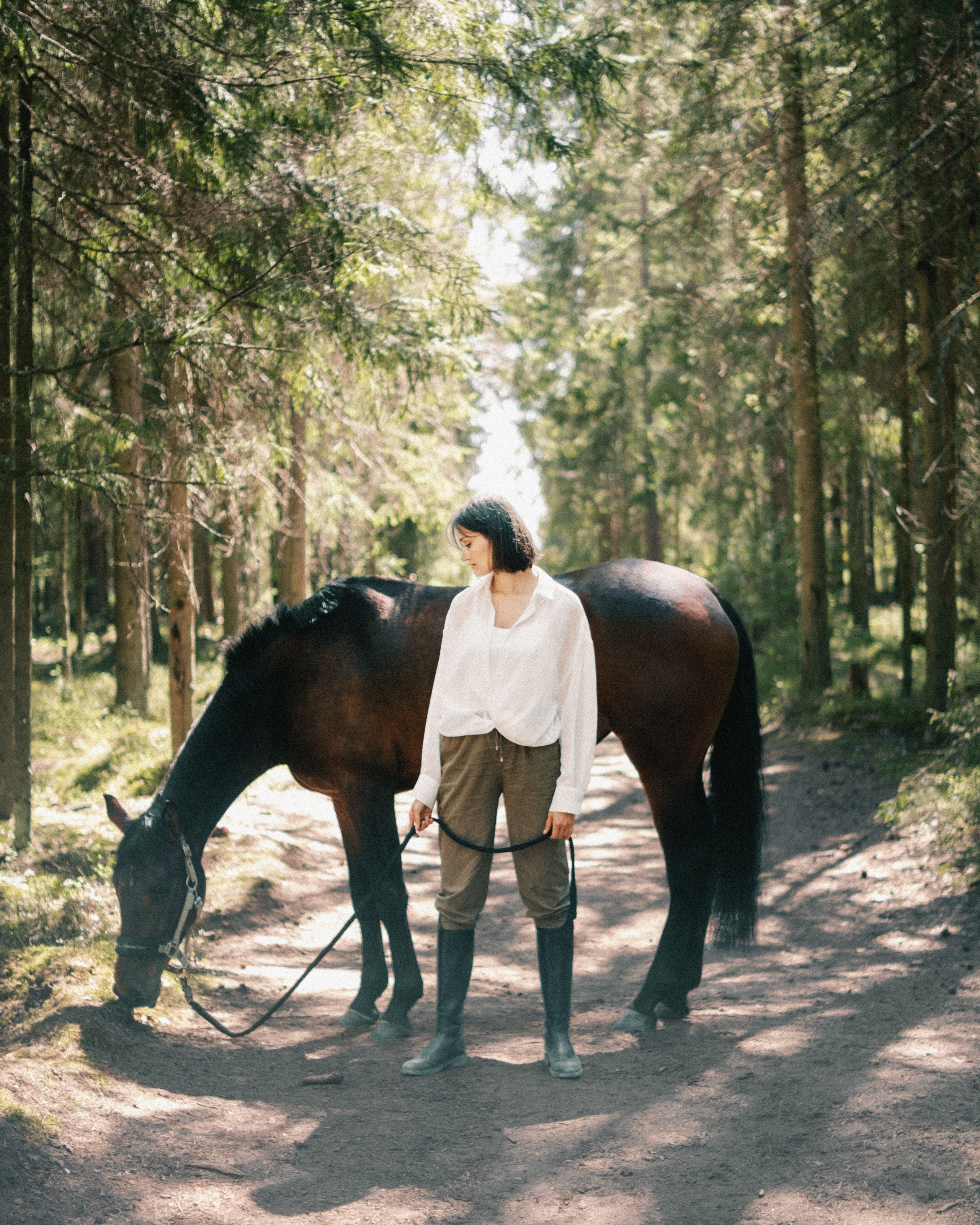 Наташа. Съёмка с лошадкой. Lickord