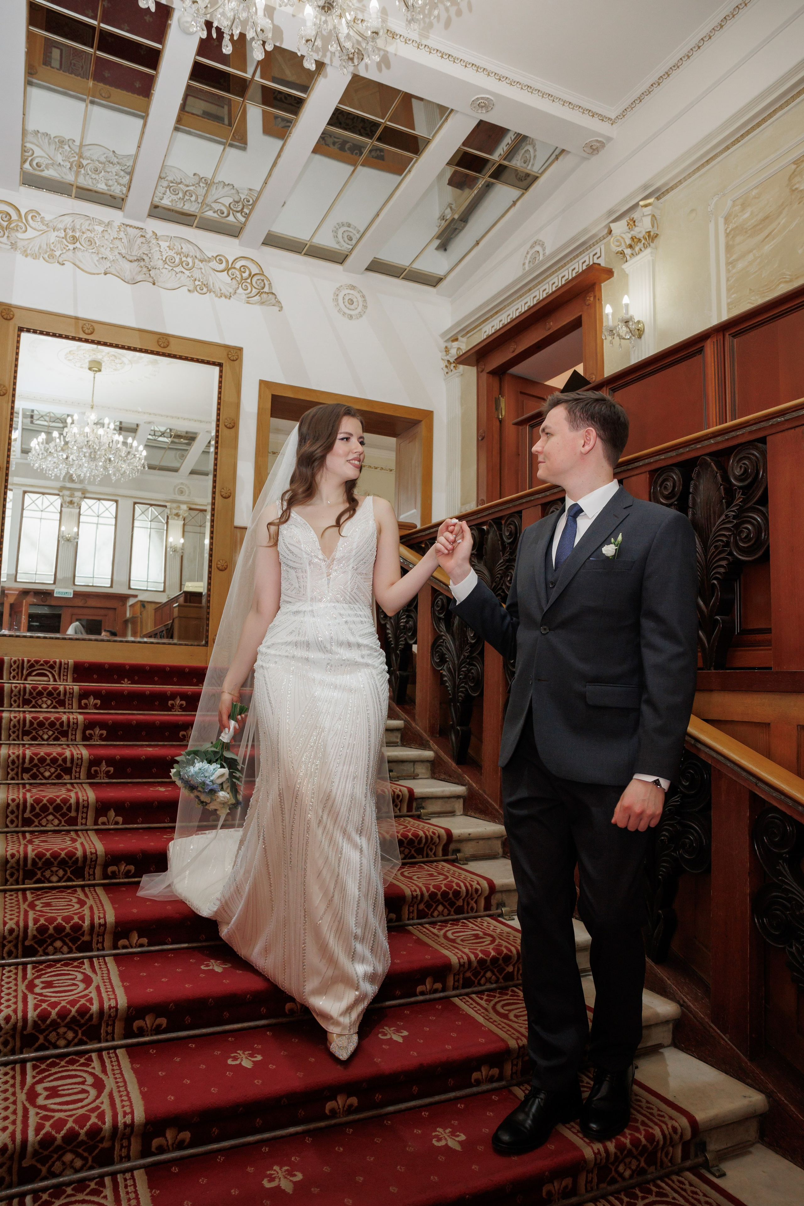 Даша и Дима, Грибоедовский ЗАГС. Свадебный и репортажный фотограф (Москва, Королев и другие)