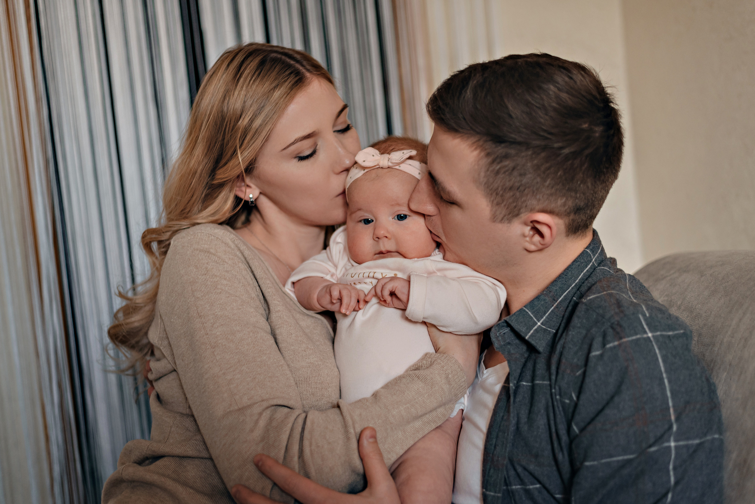 Семейная домашняя фотосессия. Фотограф Москва