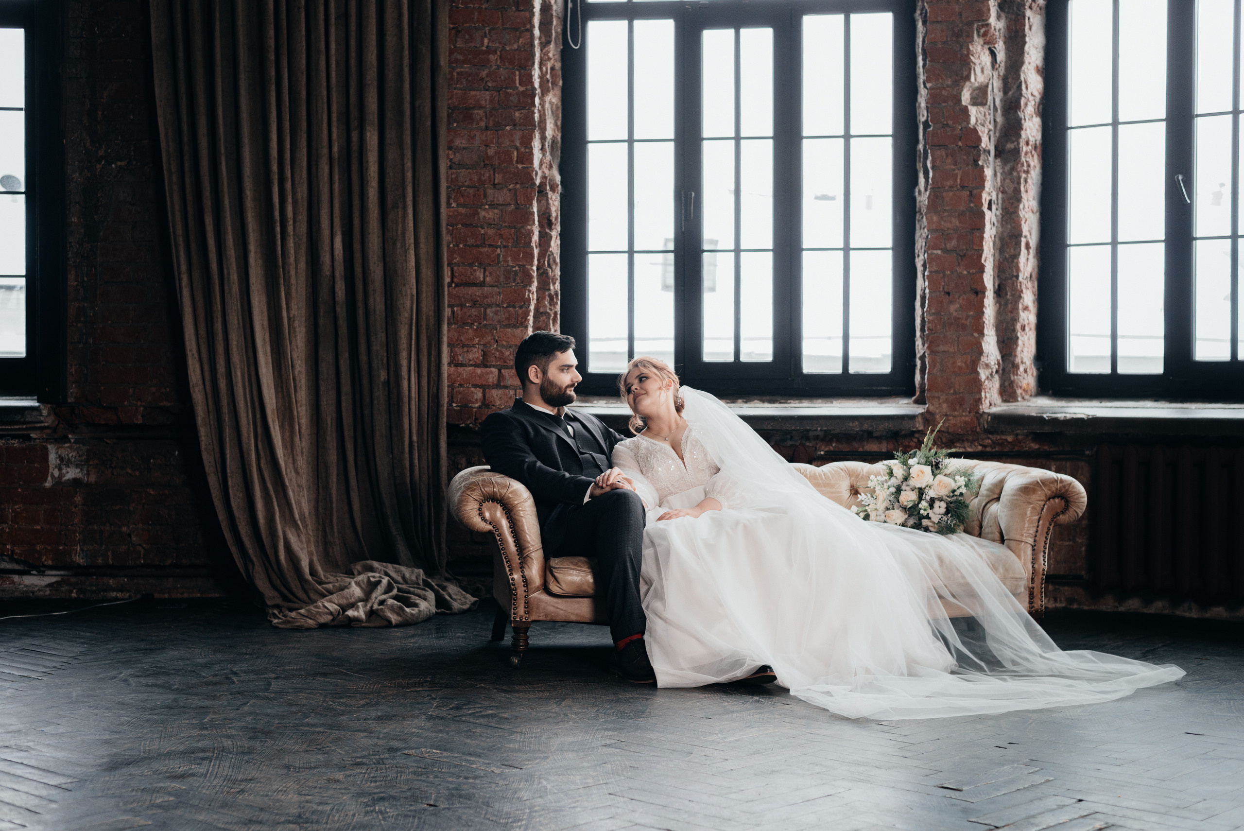 Студийная свадебная фотосессия Арам и Анна. Фотограф Москва