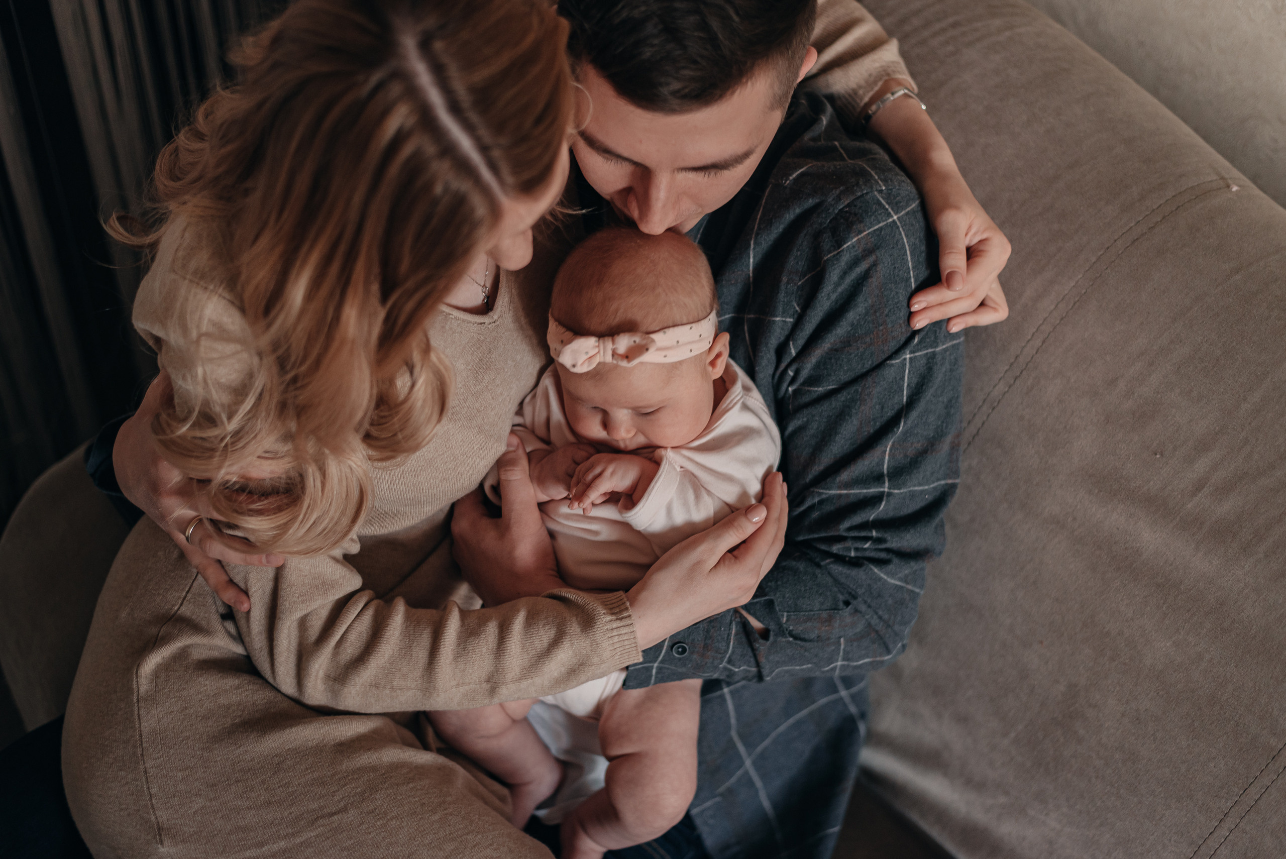 Семейная домашняя фотосессия. Фотограф Москва