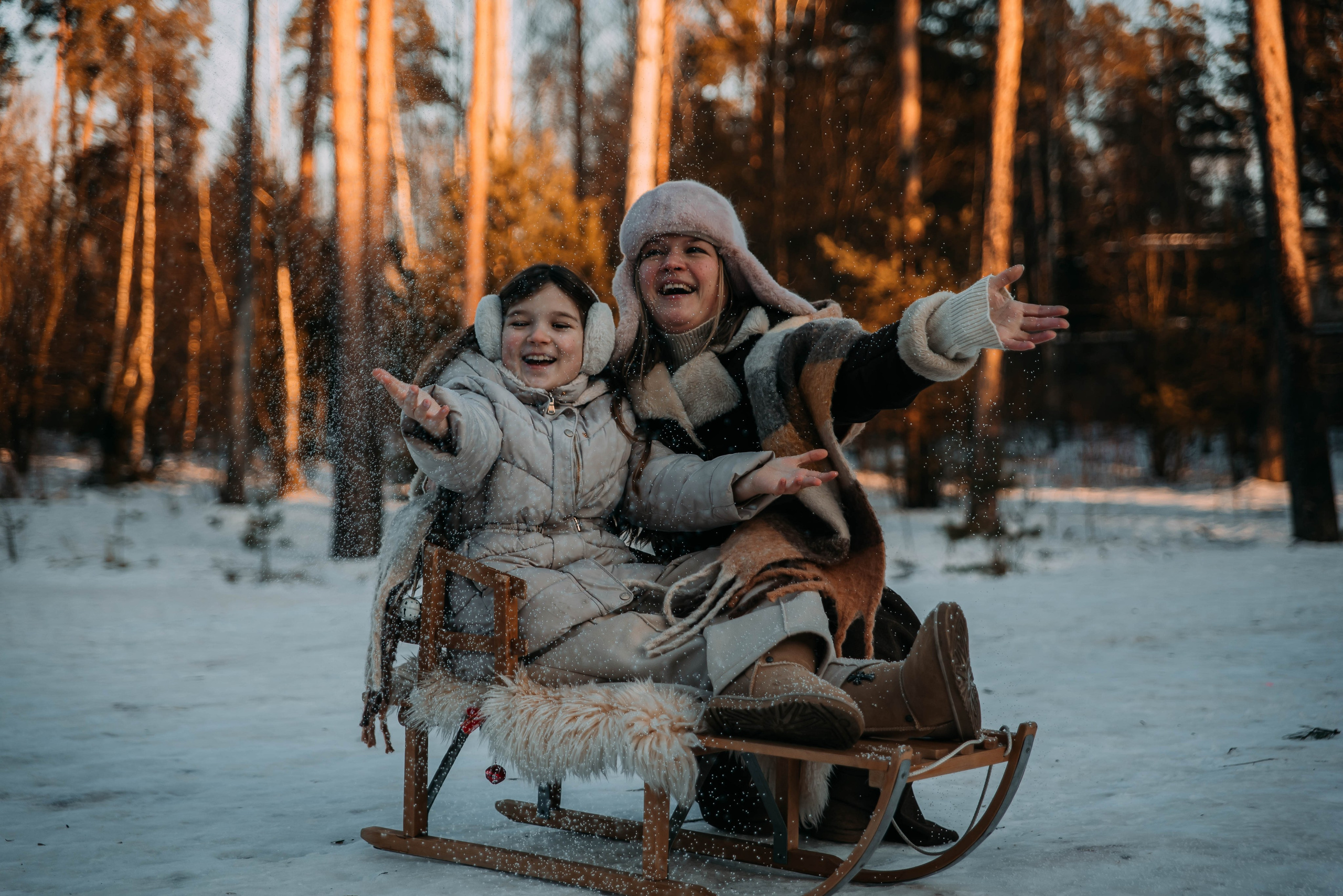 Зима. Леся Власова. Семейный Lifestyle фотограф в Москве