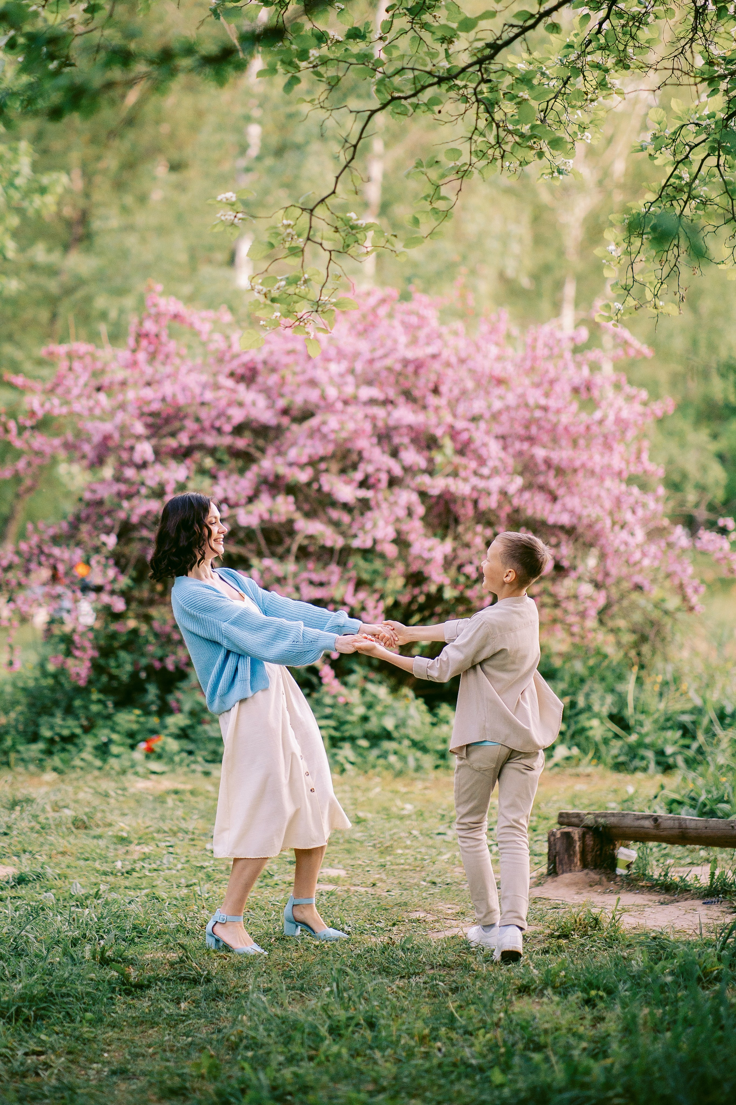 Семейная фотосессия в парке Ботанический сад. Фотограф Москва — Павел Михайлов