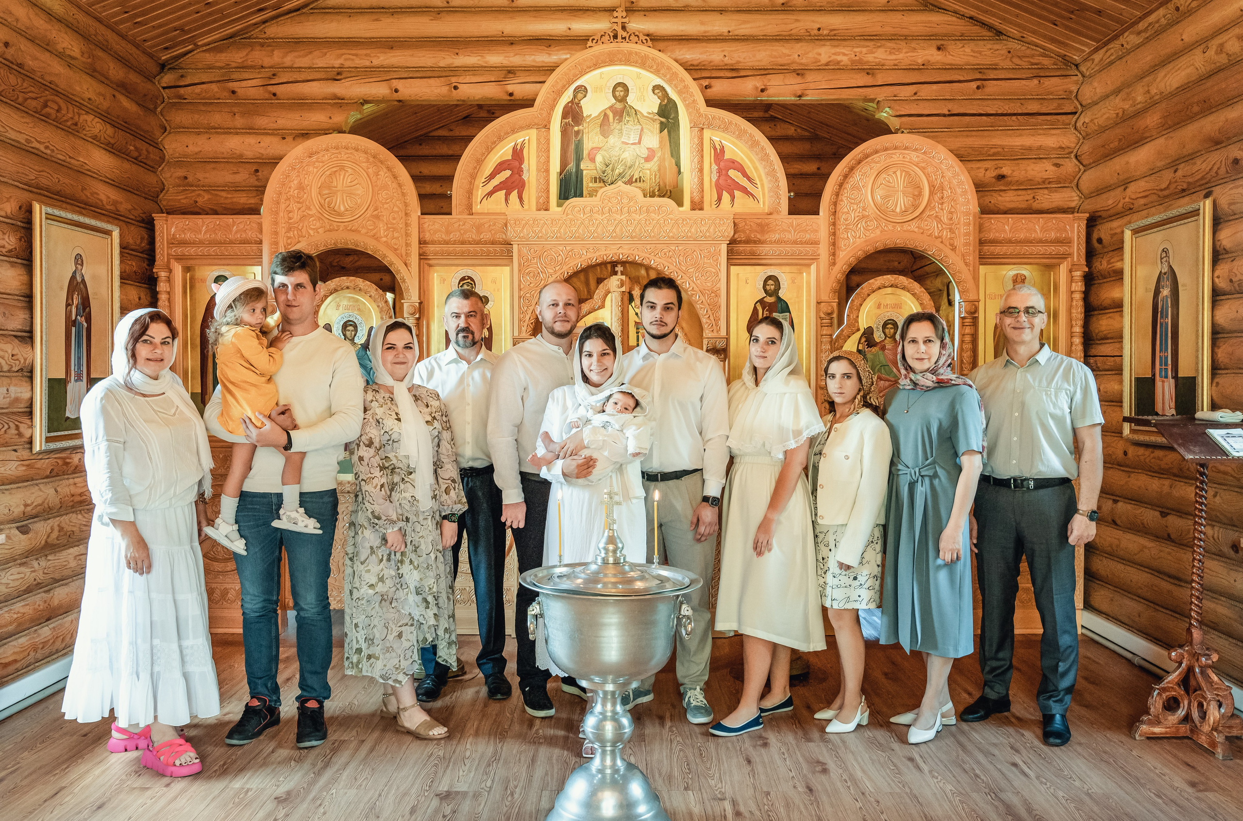 Крещение Федора в храме 12 апостолов. Фотограф на Крещение Тула и Венчание в Туле, детский и семейный фотограф