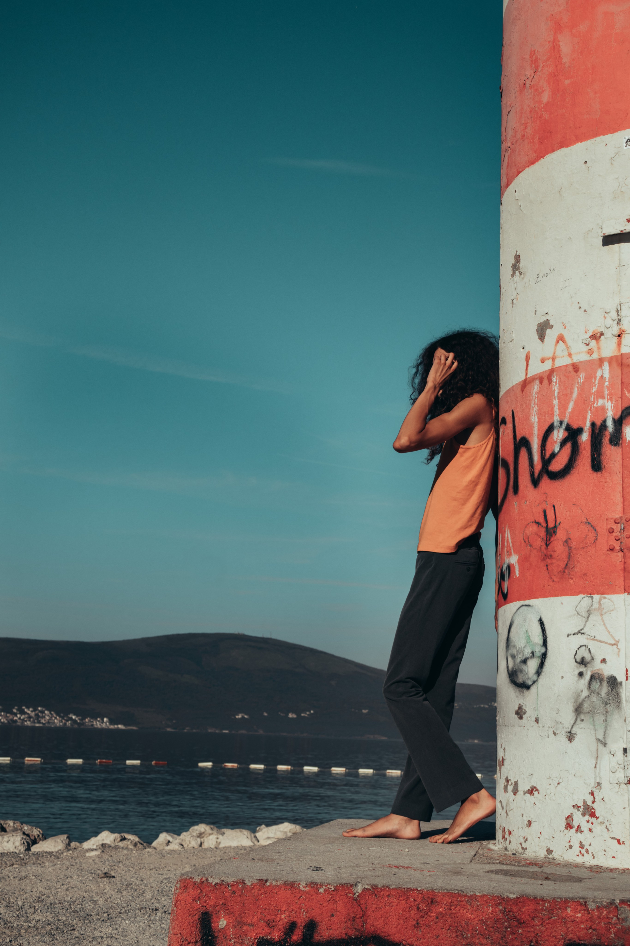 Minimalistic photoshoot for men in Montenegro. Portrait photographer in Tivat Montenegro Katerina Kirsanova