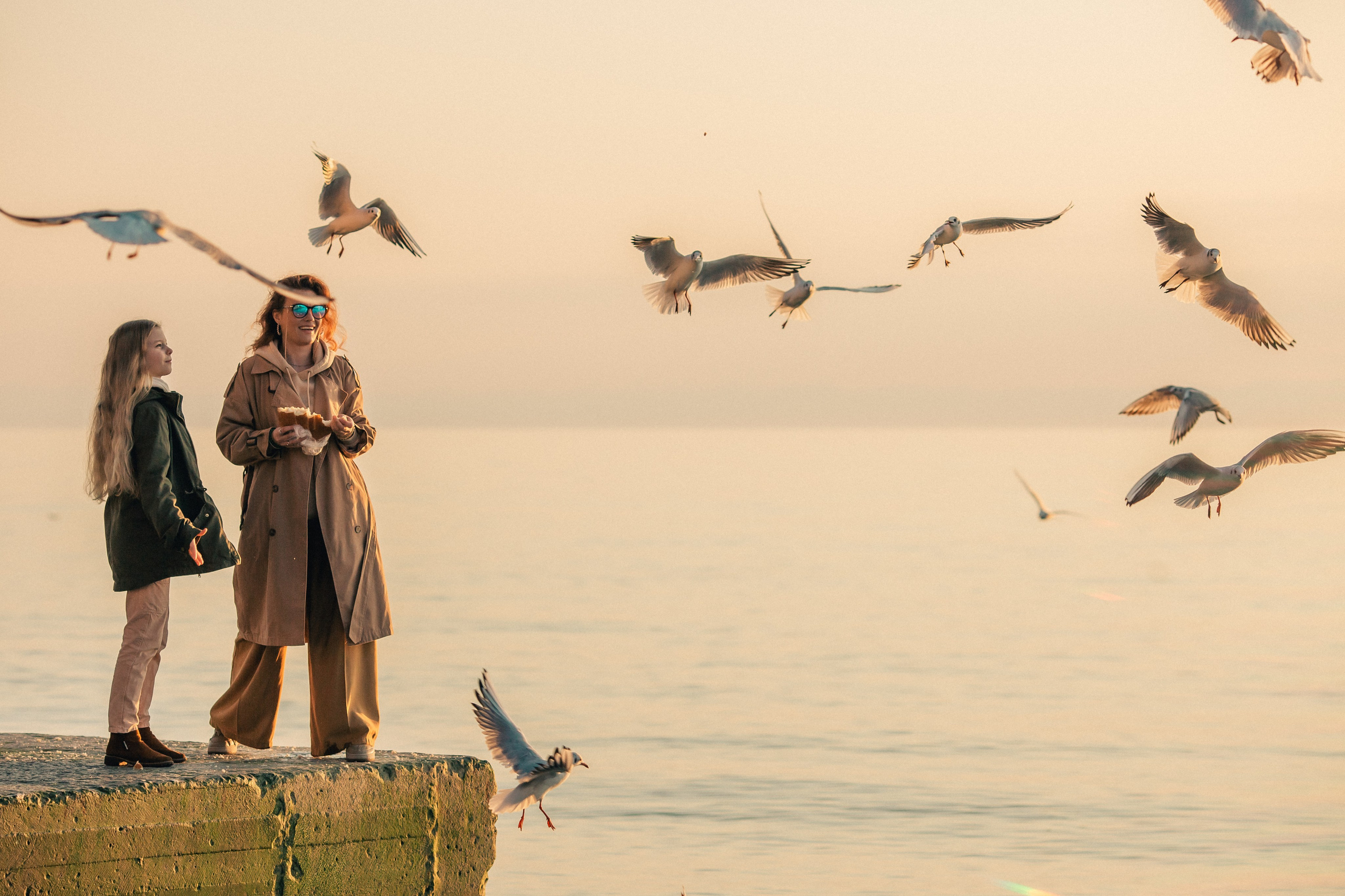 Сочинский закат с Юнной и Викой. Фотограф в Москве Наталья Спиридонова