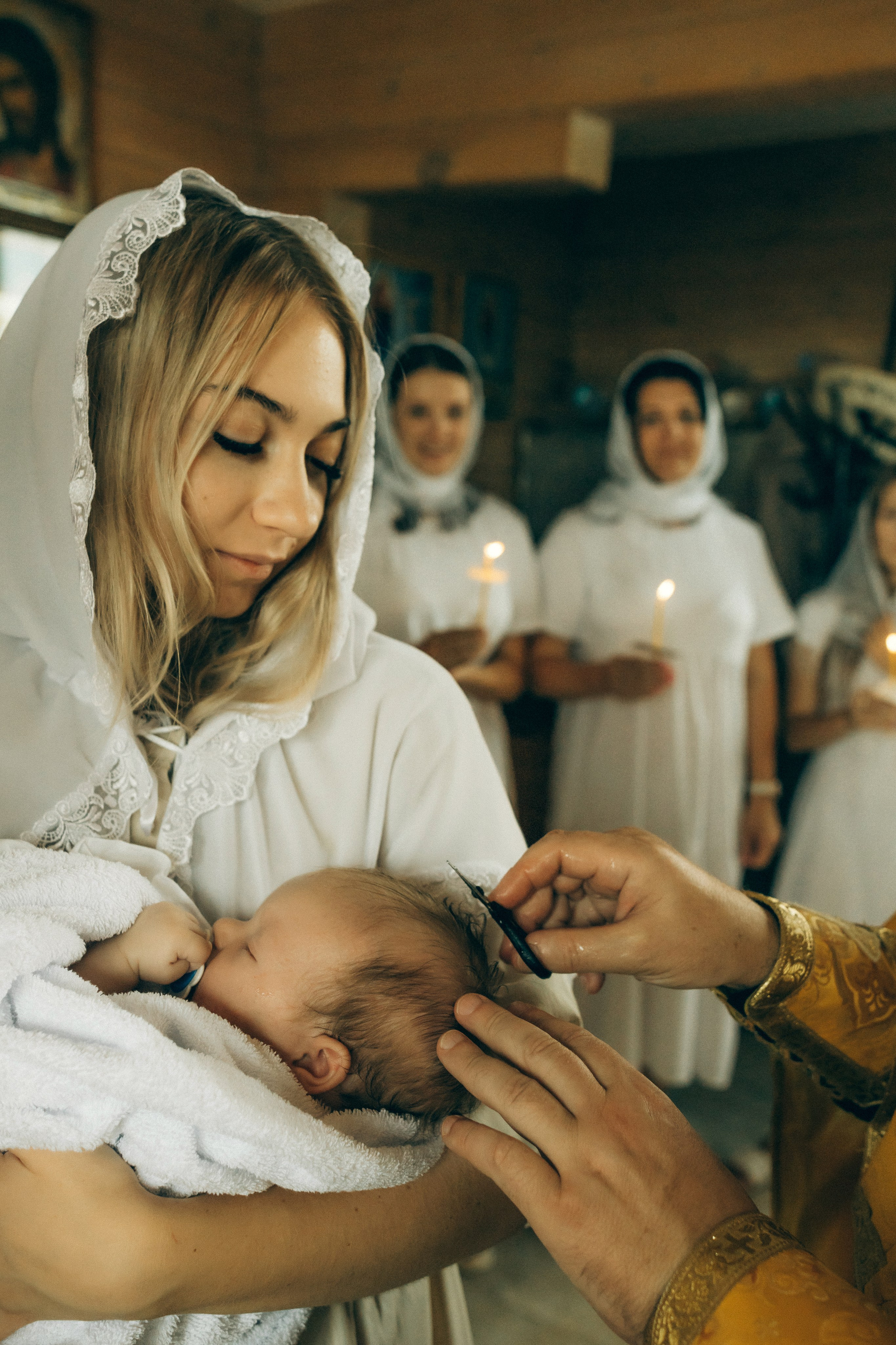 Крещение Агаты. Семейный фотограф и детский фотограф в Волгограде Алеся Бутакова — дет