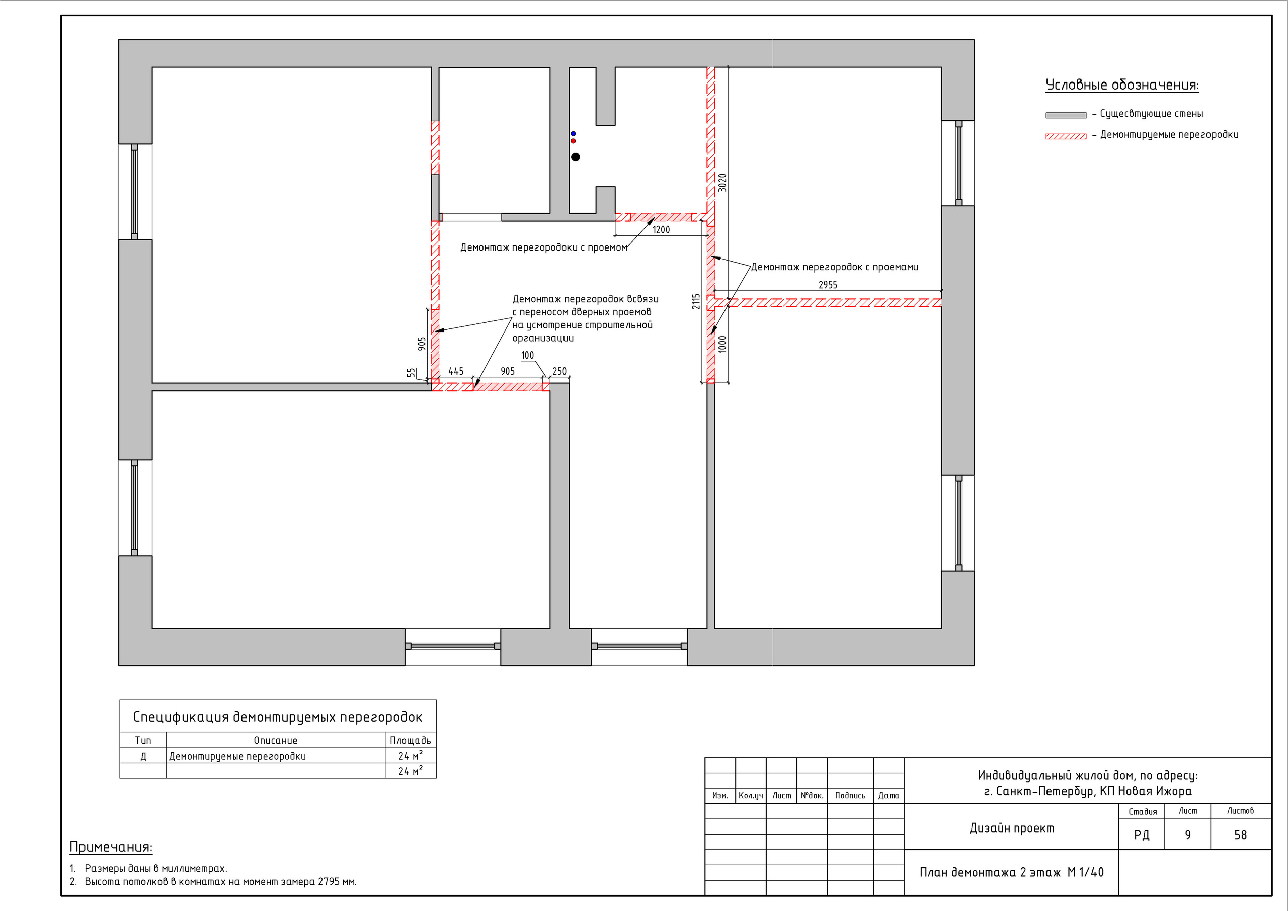Двухэтажный дом в Новой Ижоре. Студия обмеров и проектирования