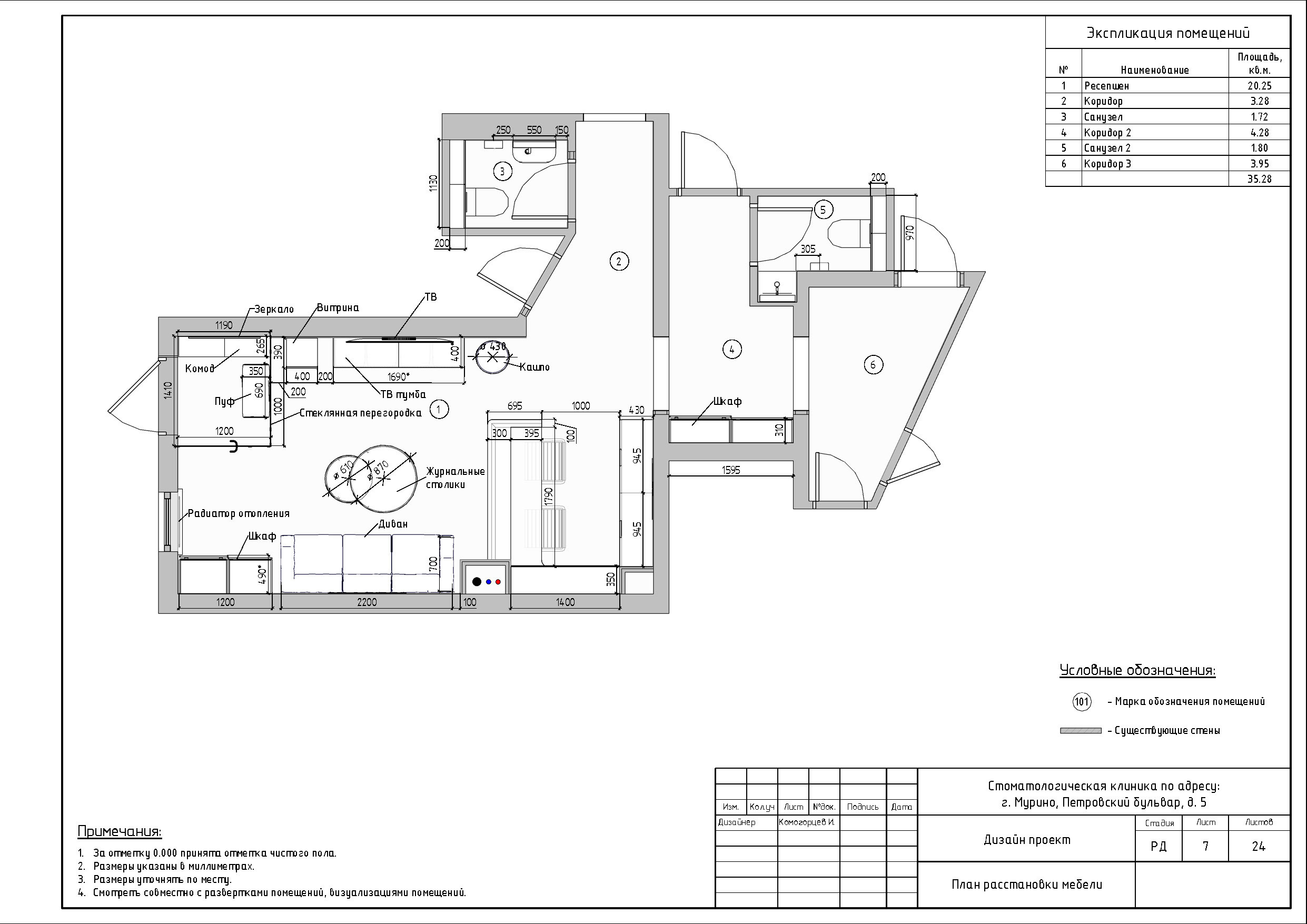 Стоматология в СПб. Студия обмеров и проектирования