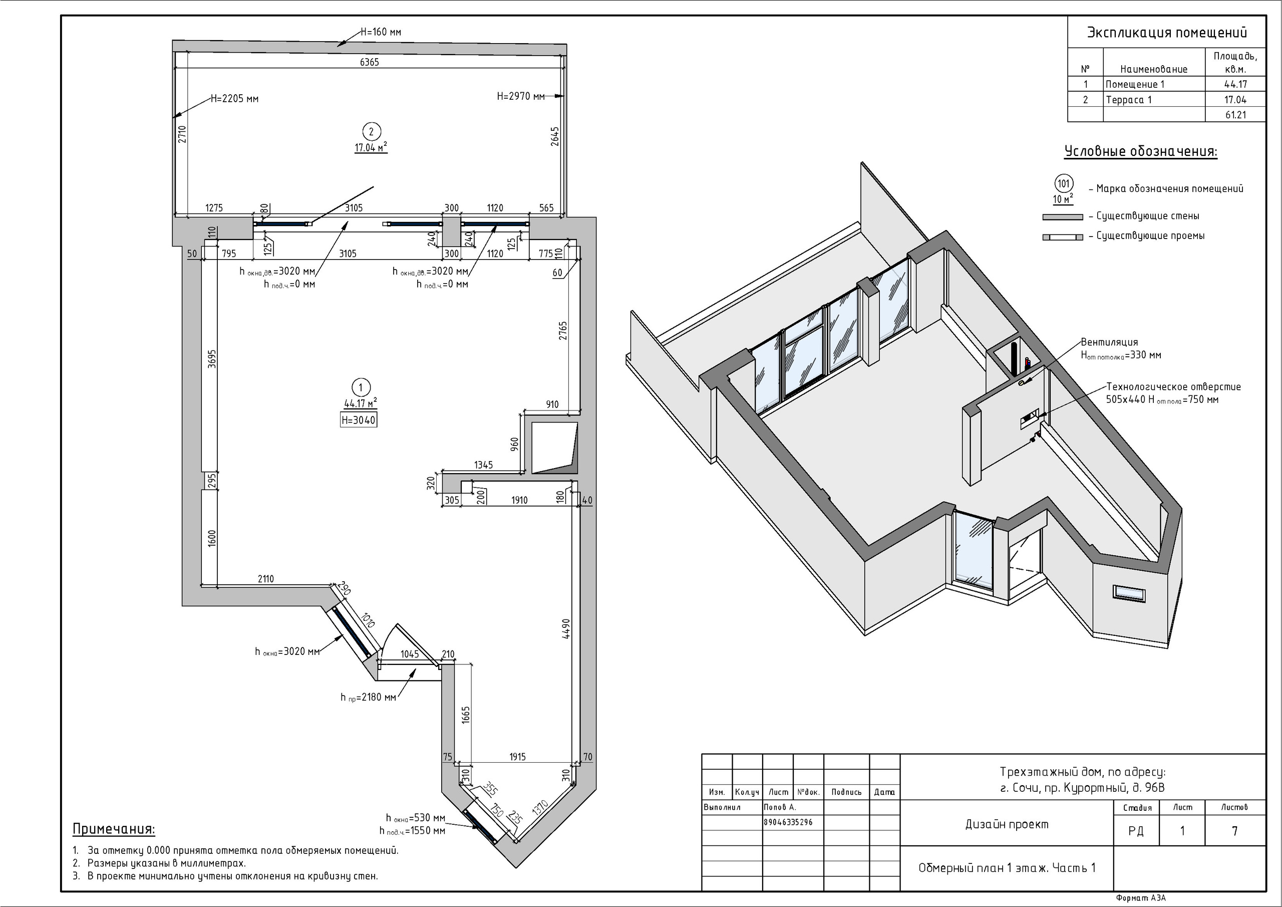 Обмеры помещений Сочи быстро, качественно и недорого