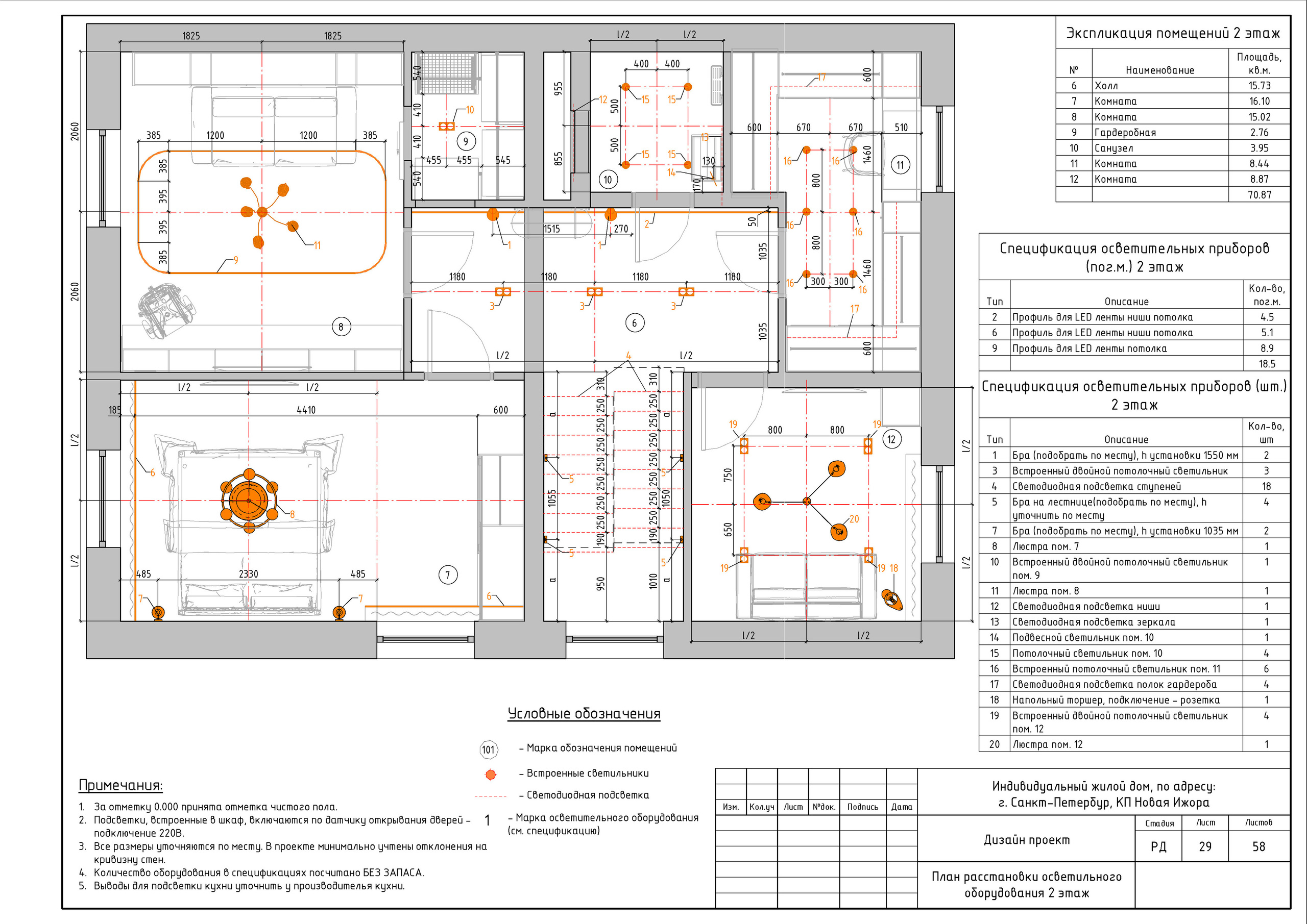 Двухэтажный дом в Новой Ижоре. Студия обмеров и проектирования