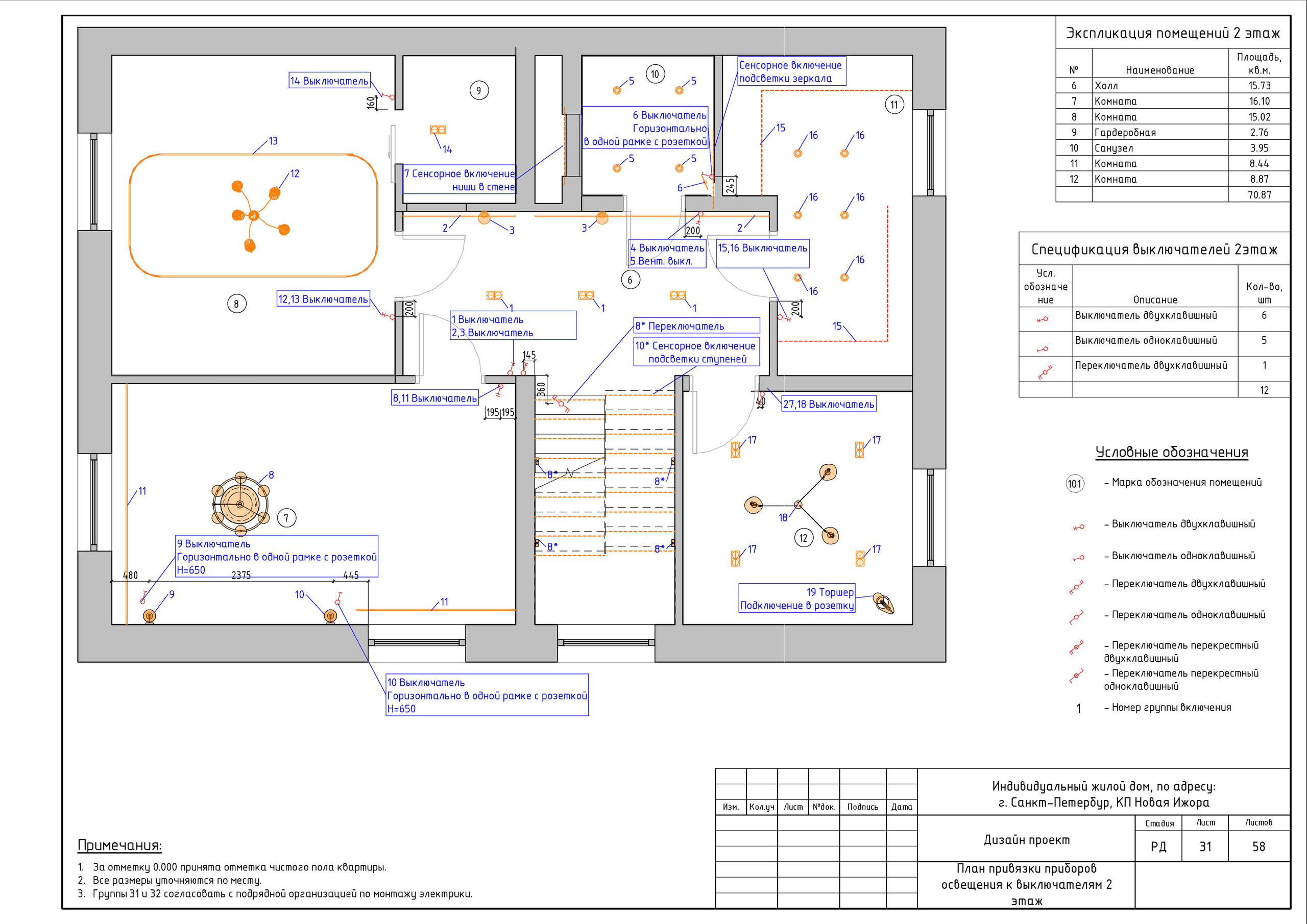Двухэтажный дом в Новой Ижоре. Студия обмеров и проектирования