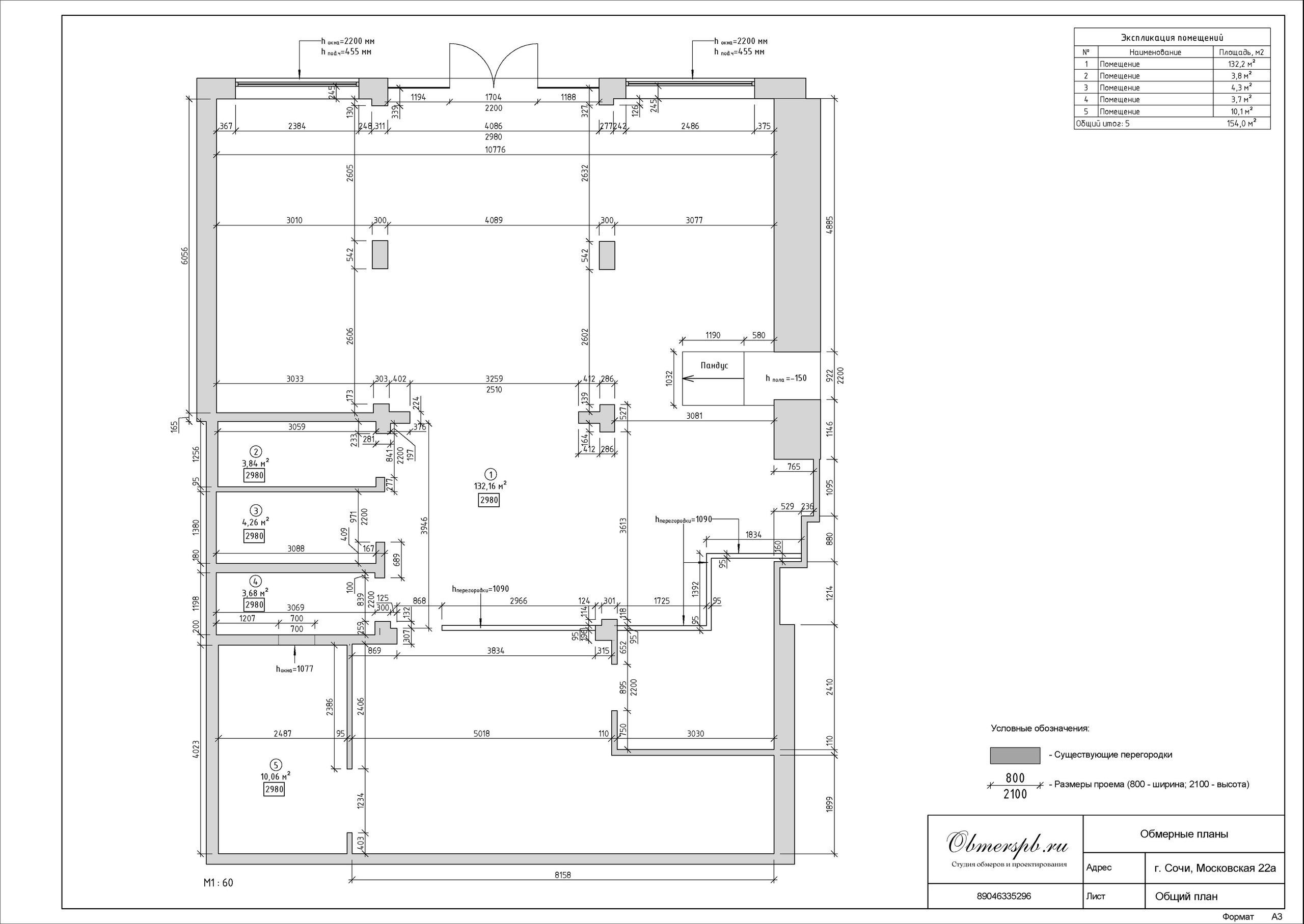 Обмеры помещений Сочи быстро, качественно и недорого