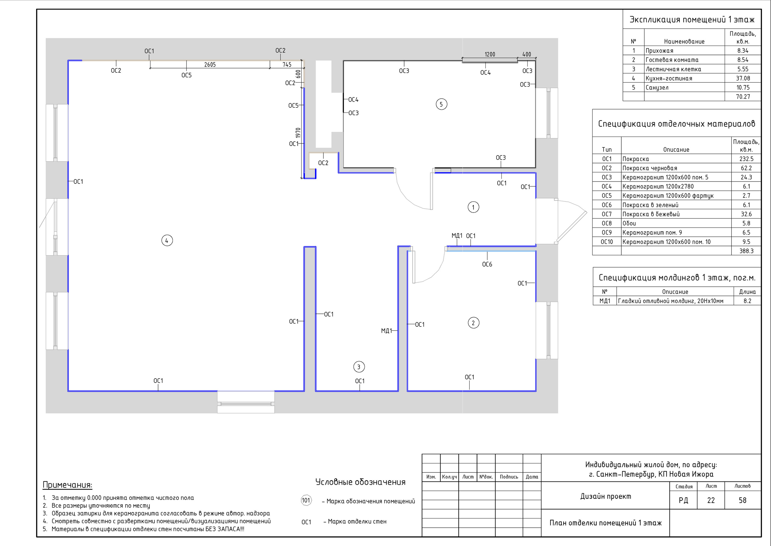 Двухэтажный дом в Новой Ижоре. Студия обмеров и проектирования
