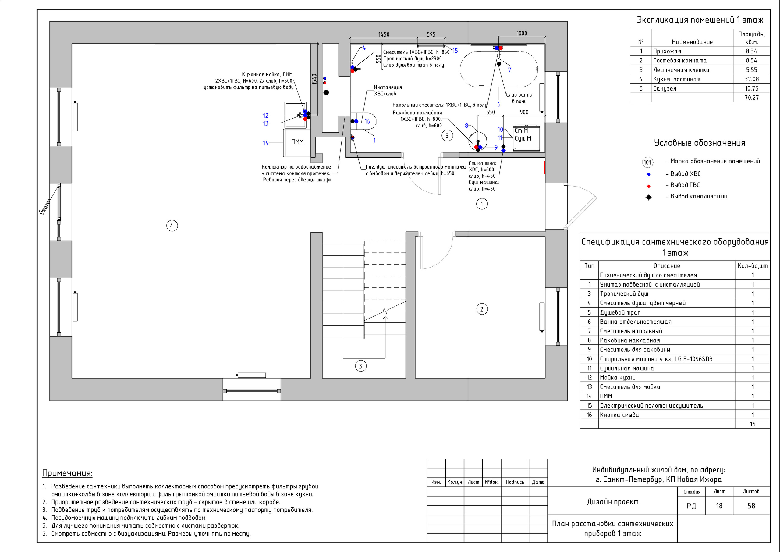 Двухэтажный дом в Новой Ижоре. Студия обмеров и проектирования