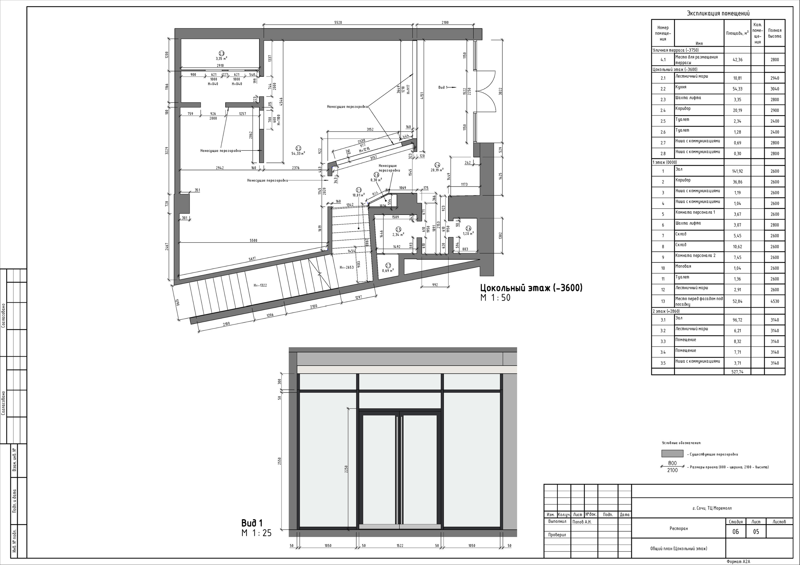 ТЦ МореМолл. Студия обмеров и проектирования
