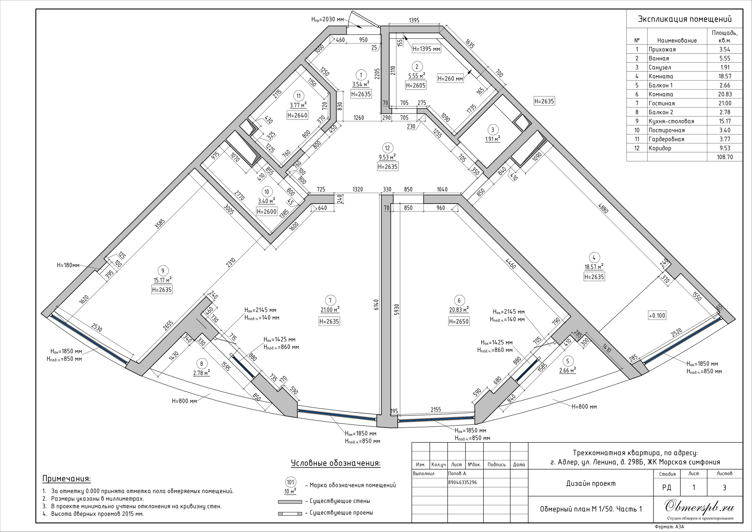 Обмеры помещений Сочи быстро, качественно и недорого