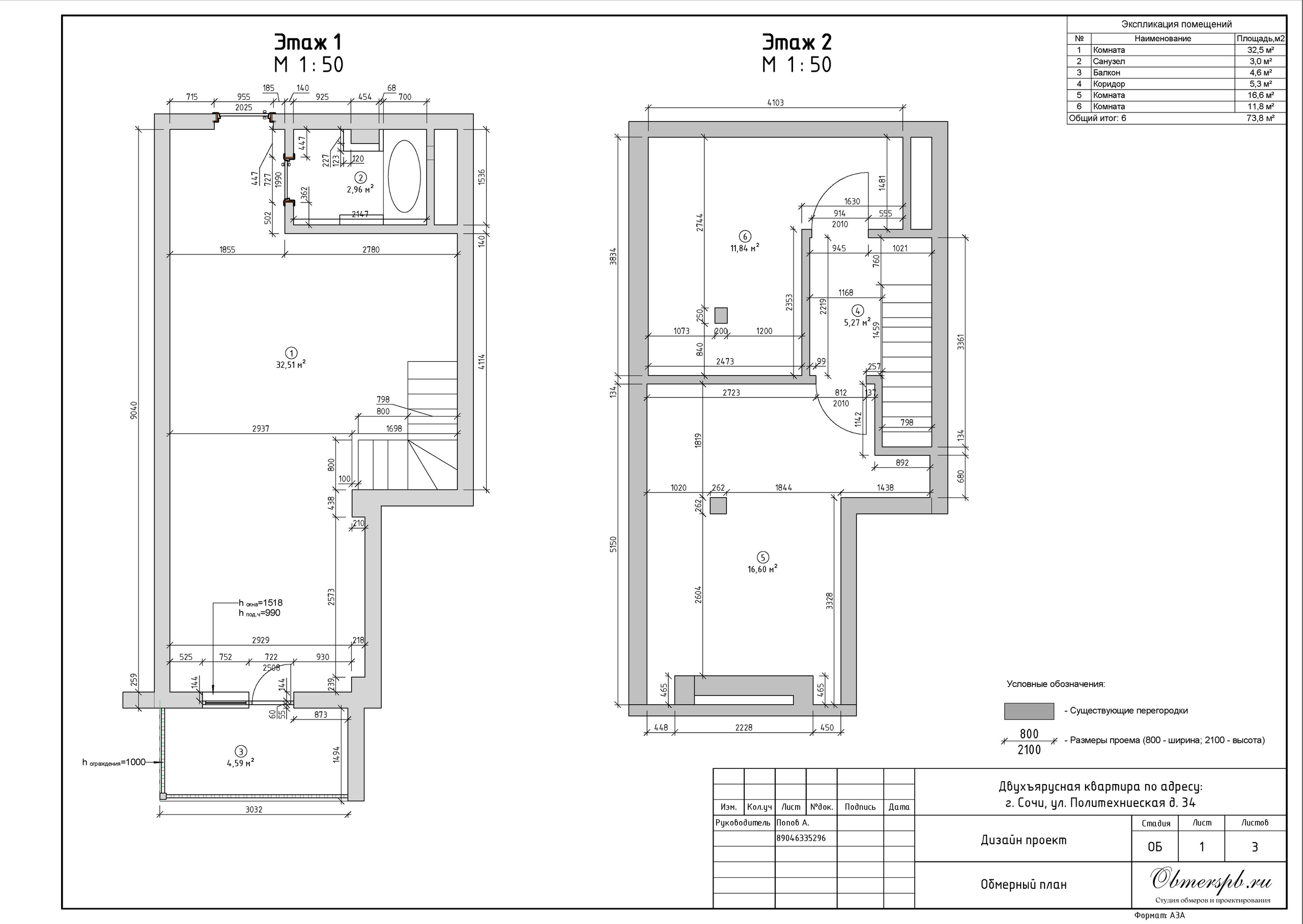 Обмеры помещений Сочи быстро, качественно и недорого